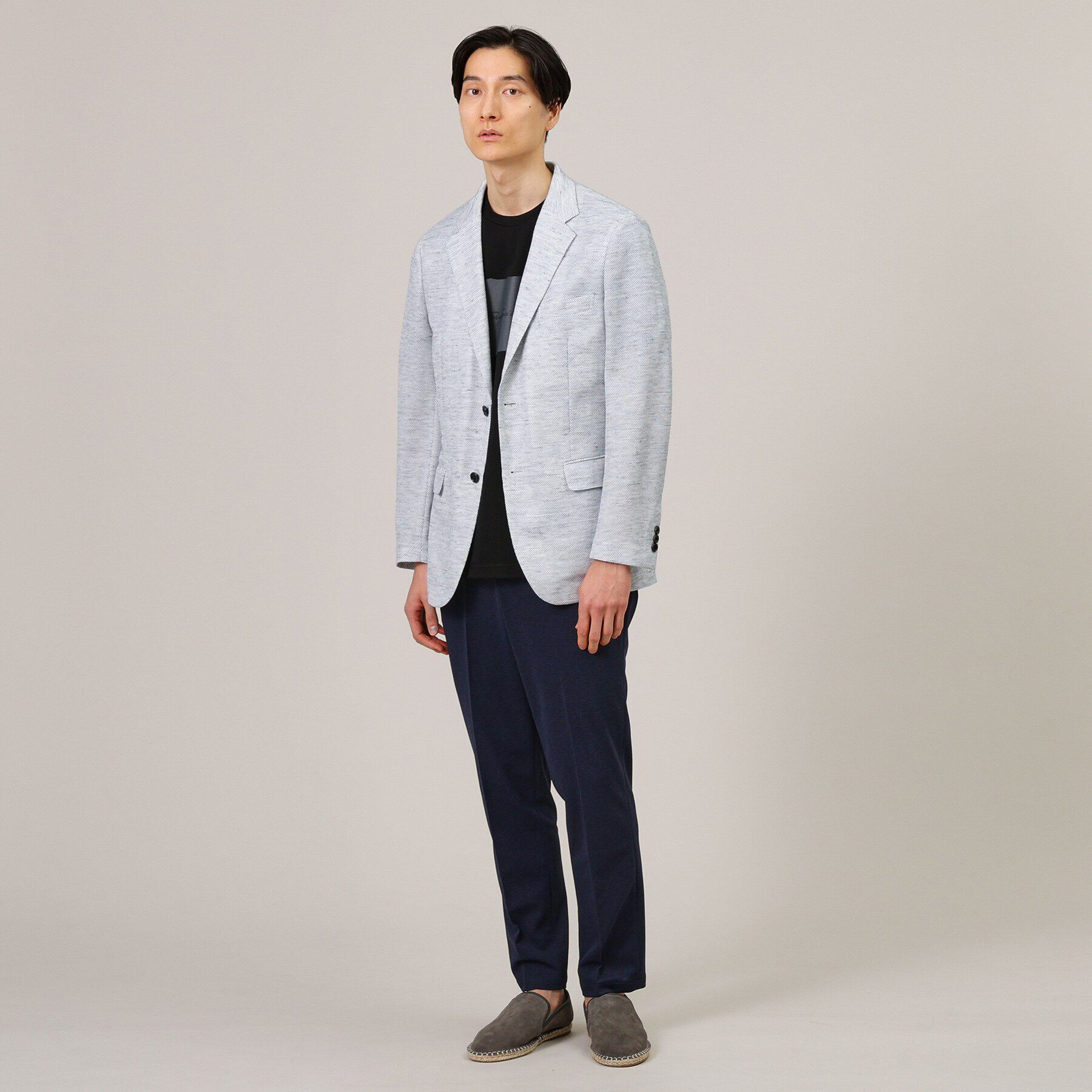 TAKEO KIKUCHI「【尾州織】リネンブレンド メッシュ ジャケット」|テーラードジャケット|