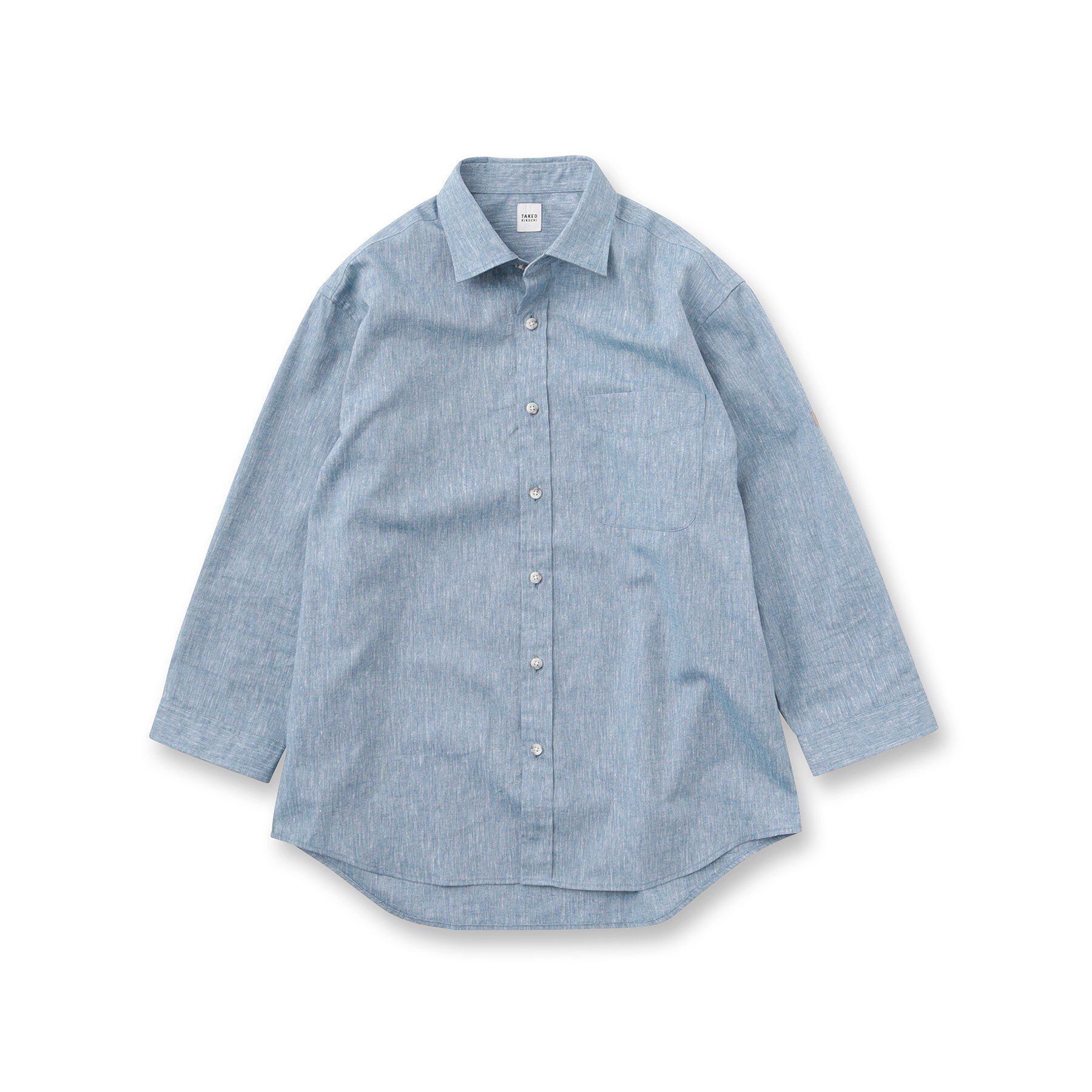 TAKEO KIKUCHI「ハイブリッド リネン 7分袖 シャツ」|シャツ・ブラウス|