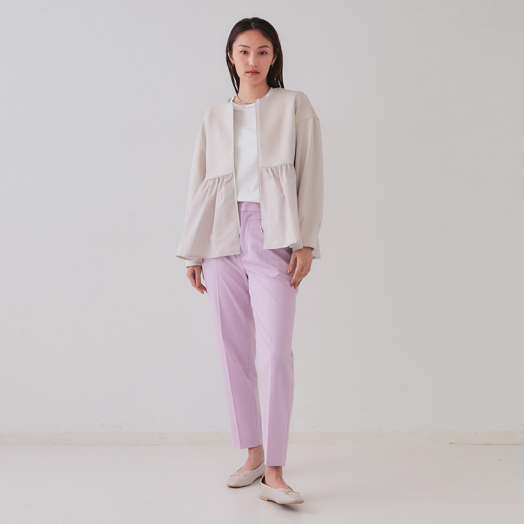 OPAQUE.CLIP「《5色展開/SS-LLサイズ》ベーシックTシャツ【UV/接触冷感/洗濯機洗い可】」|Tシャツ・カットソー|