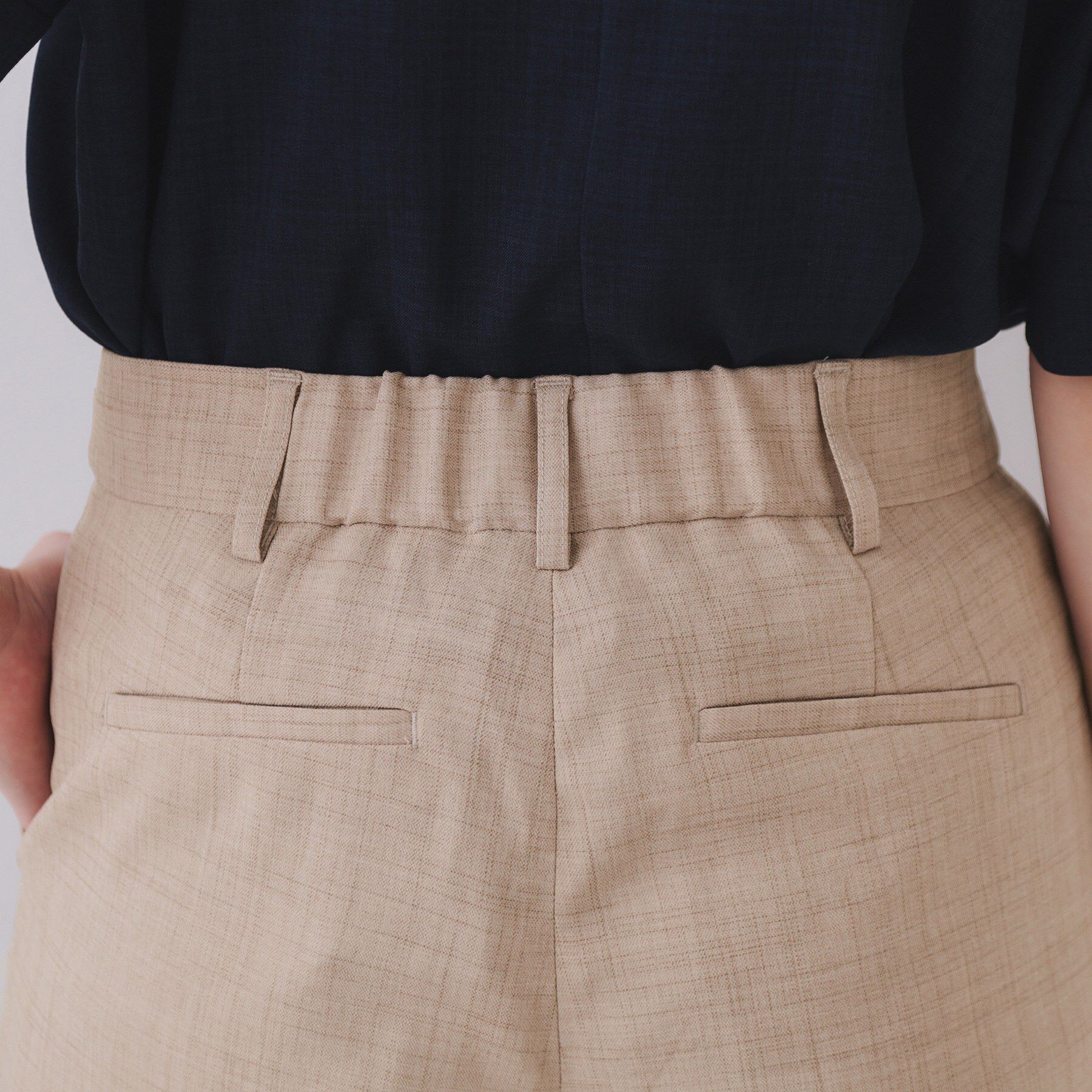 OPAQUE.CLIP「メランジワイドパンツ/セットアップ対応可【洗濯機洗い可】」|その他|