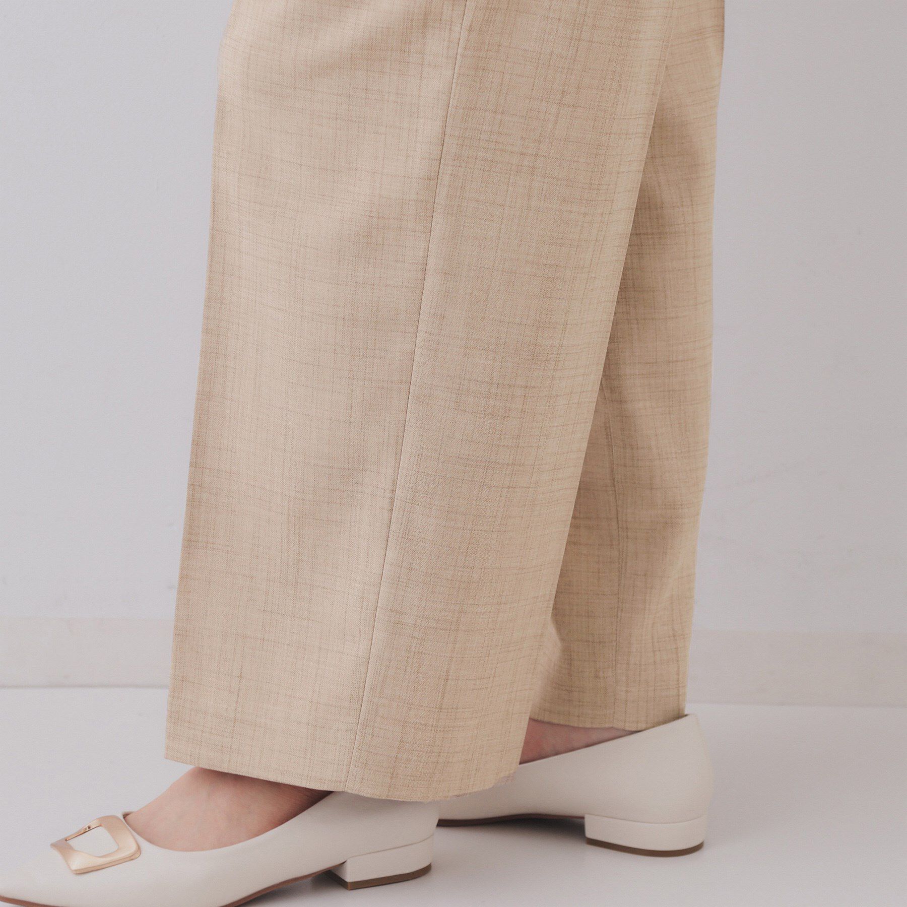 OPAQUE.CLIP「メランジワイドパンツ/セットアップ対応可【洗濯機洗い可】」|その他|