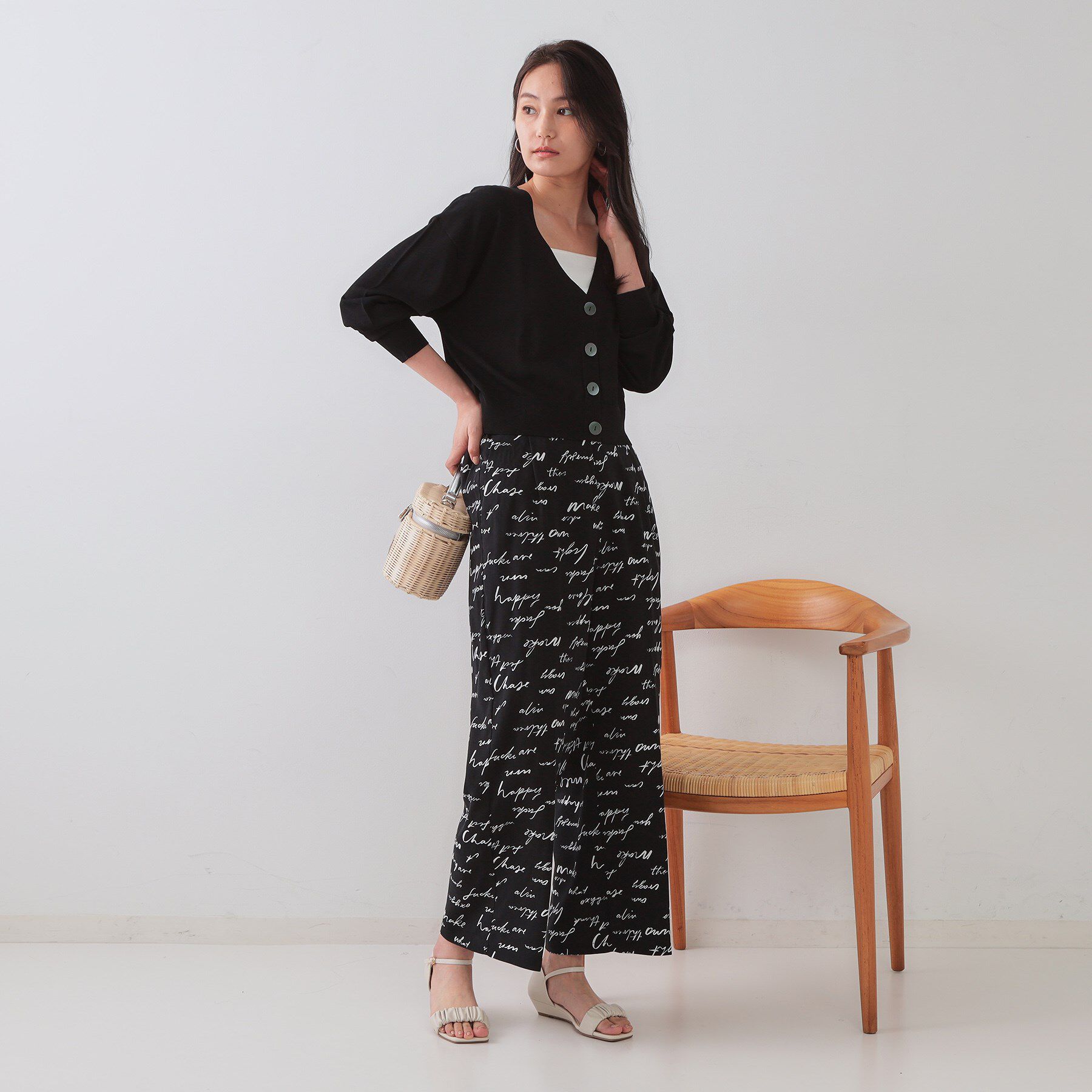 OPAQUE.CLIP「UV Vネックニットカーディガン【接触冷感/洗濯機洗い可/抗ピル】」|カーディガン|