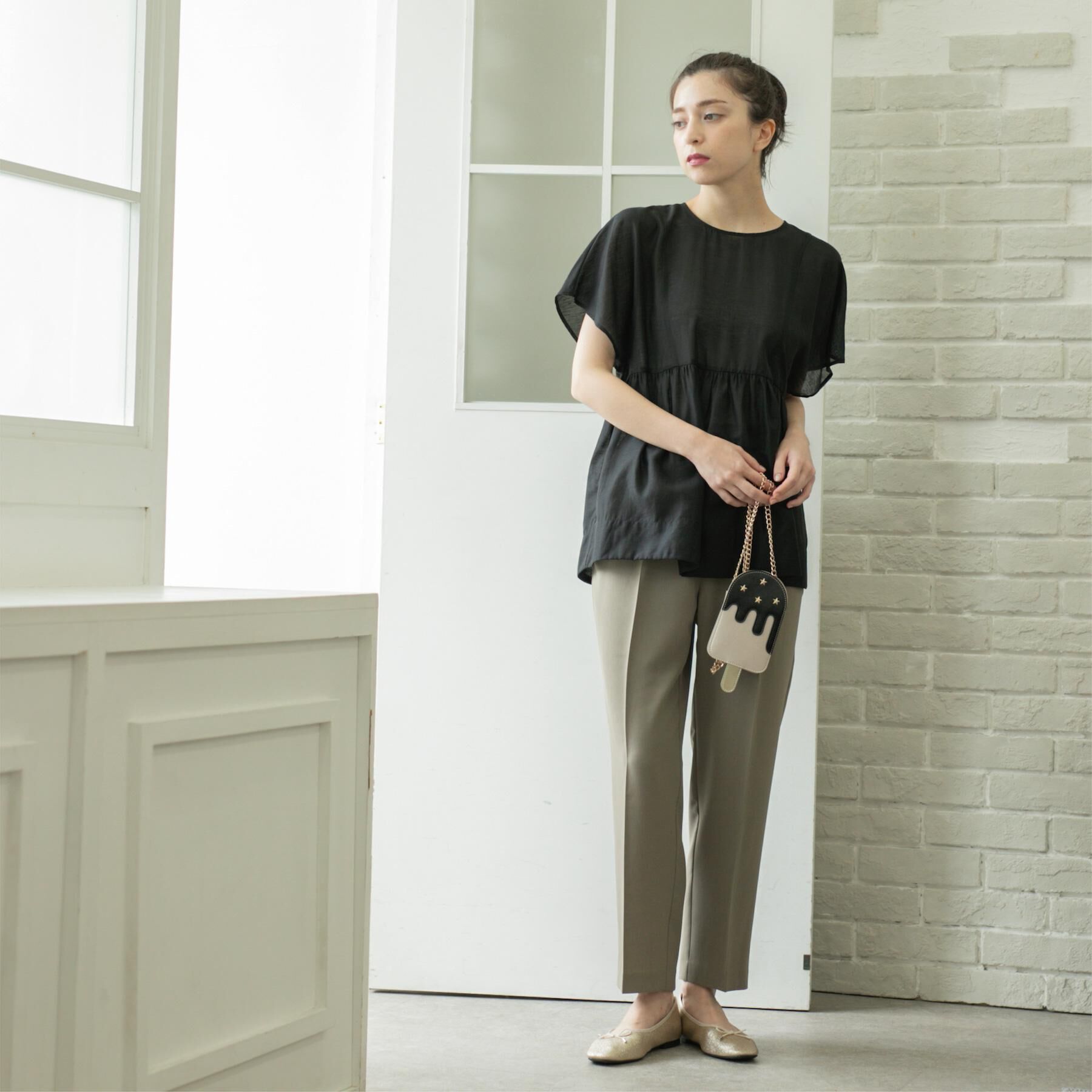 OPAQUE.CLIP「美脚イージーテーパードパンツ【防シワ/洗濯機洗い可/抗ピル/ストレッチ】《丈が選べる/SS-LLサイ」|その他|