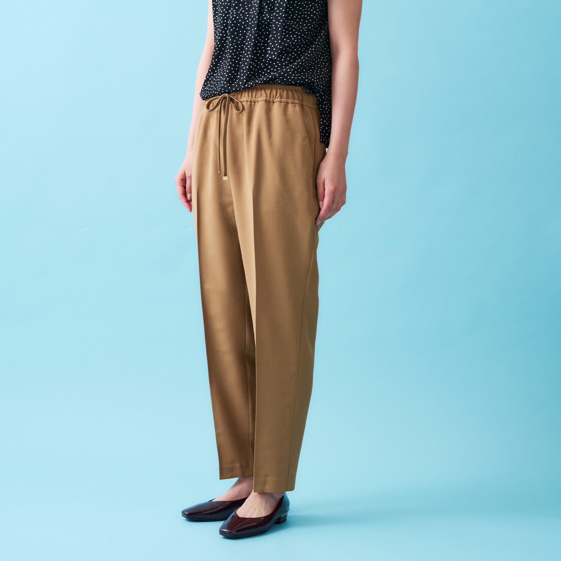 OPAQUE.CLIP「美脚イージーテーパードパンツ【防シワ/洗濯機洗い可/抗ピル/ストレッチ】《丈が選べる/SS-LLサイ」|その他|