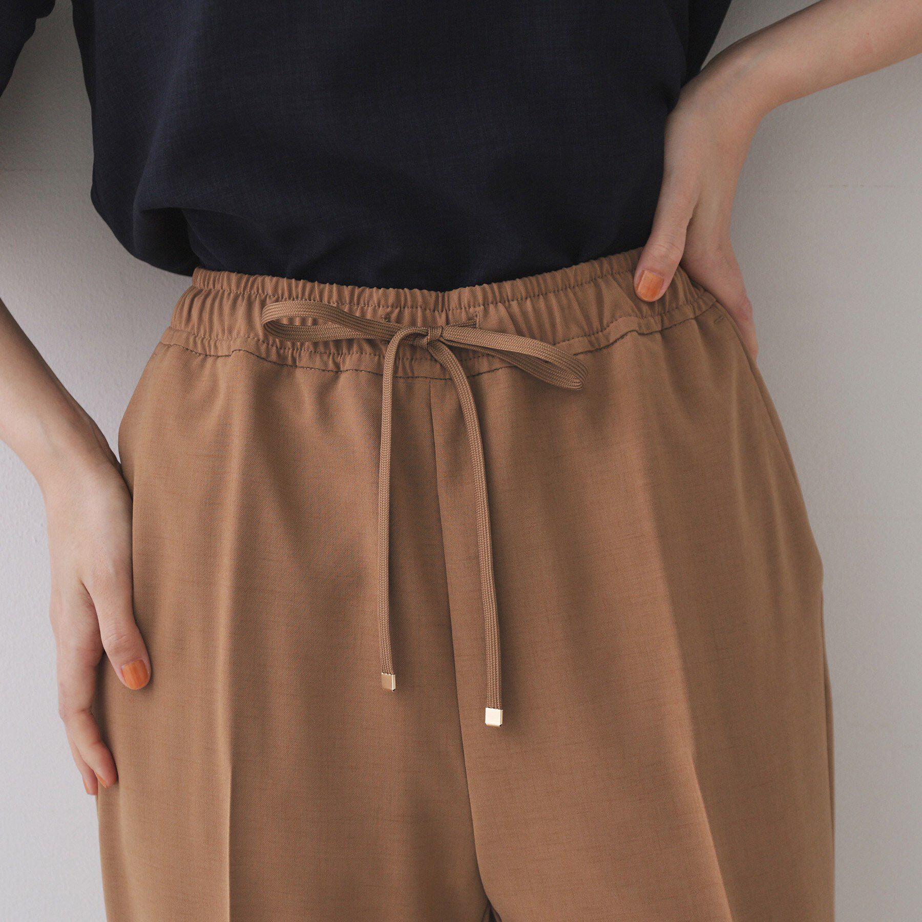 OPAQUE.CLIP「美脚イージーテーパードパンツ【防シワ/洗濯機洗い可/抗ピル/ストレッチ】《丈が選べる/SS-LLサイ」|その他|