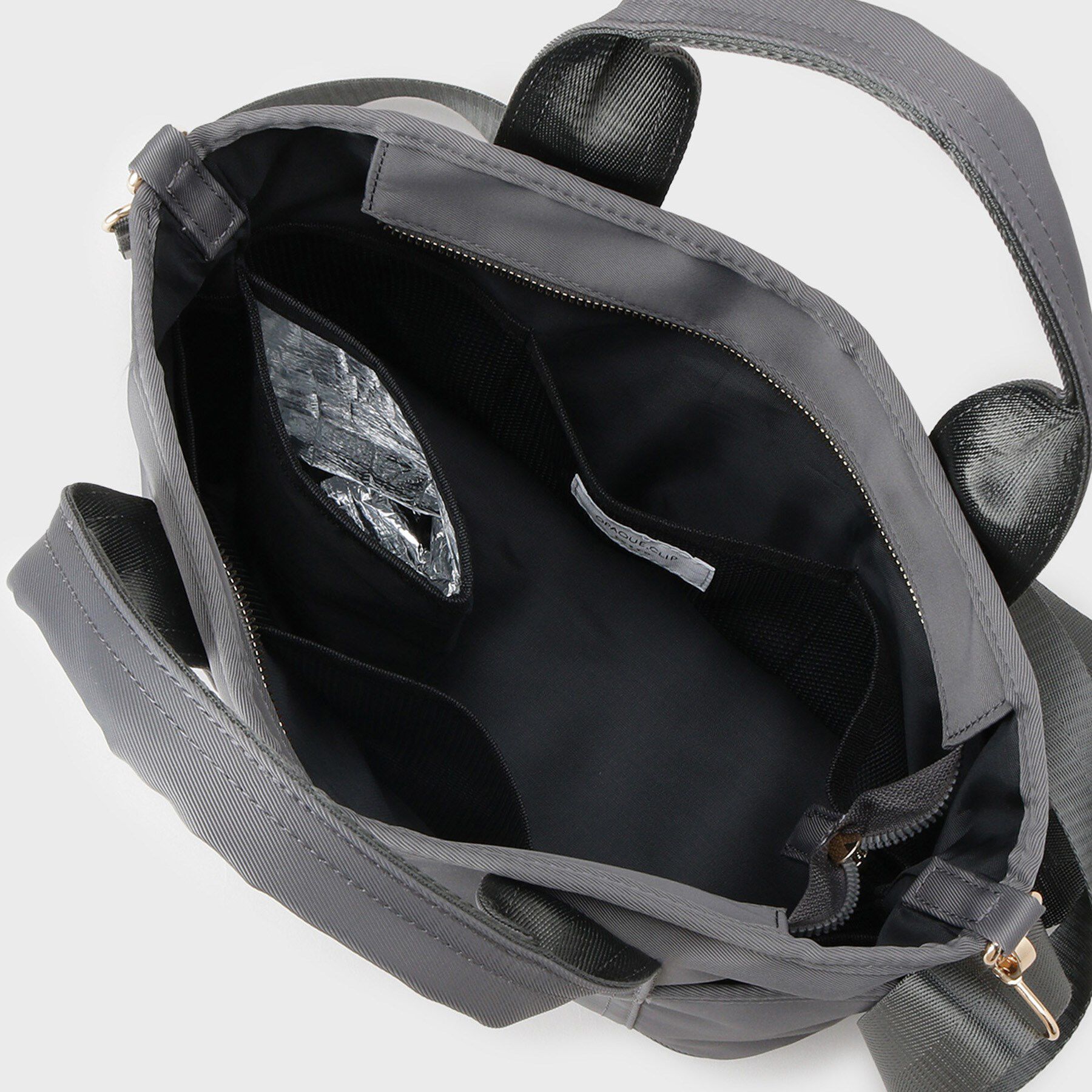 OPAQUE.CLIP「【軽量/撥水加工/2WAY/多ポケット】ツイルミドルサイズトートバッグ」|トートバッグ|