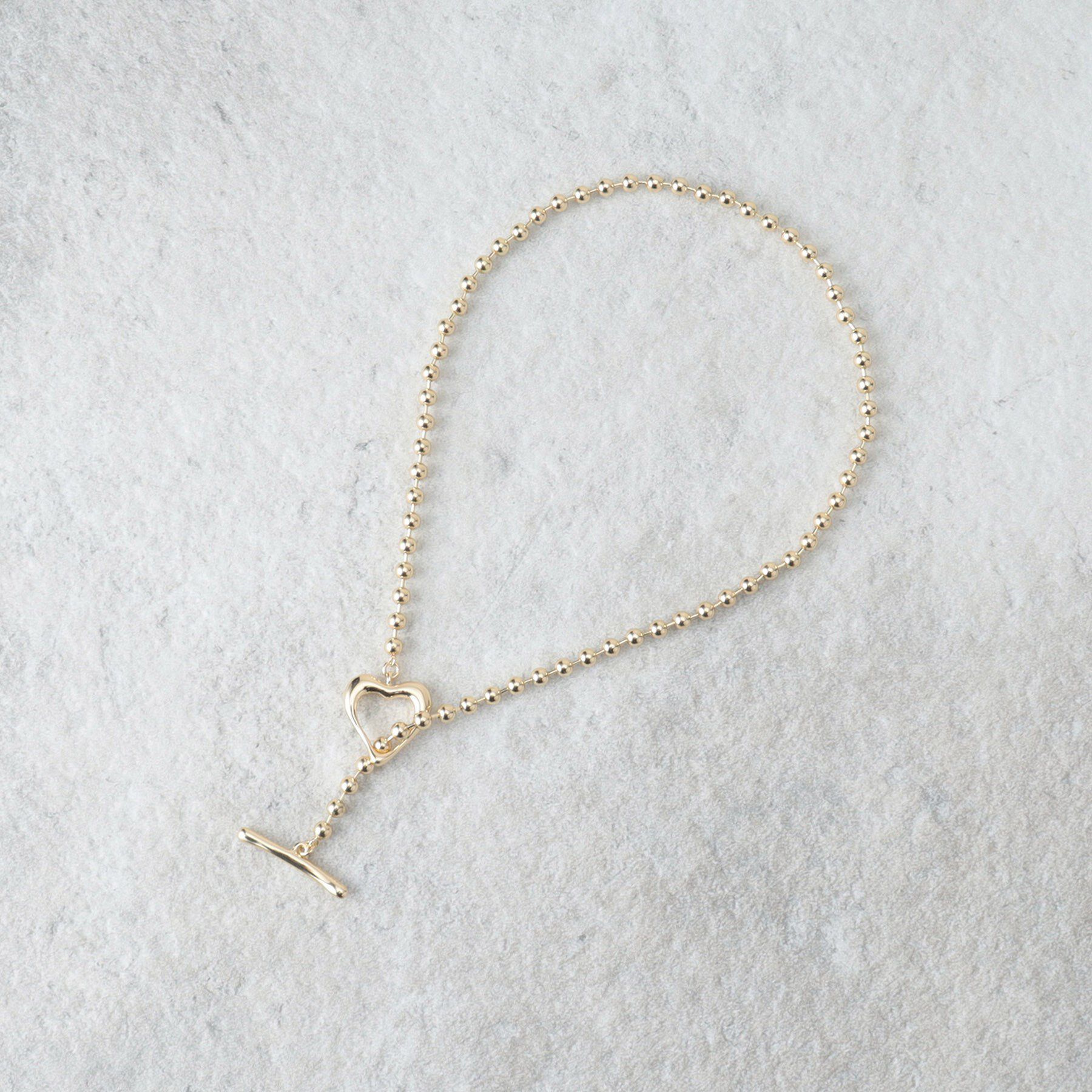 OPAQUE.CLIP「ハートマンテル ボールチェーンネックレス」|ネックレス|