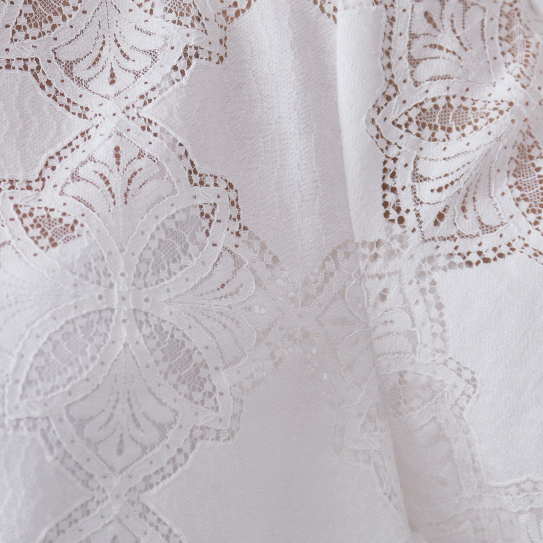 OPAQUE.CLIP「レースフレアブラウス【洗濯機洗い可】」|シャツ・ブラウス|