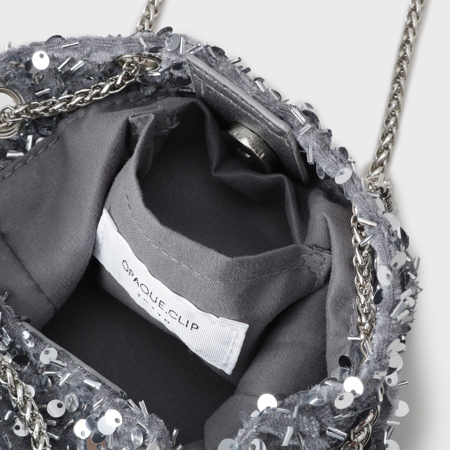 OPAQUE.CLIP「【2WAY】素材アソートシャイニー巾着ミニショルダーバッグ」|ショルダー・メッセンジャー|