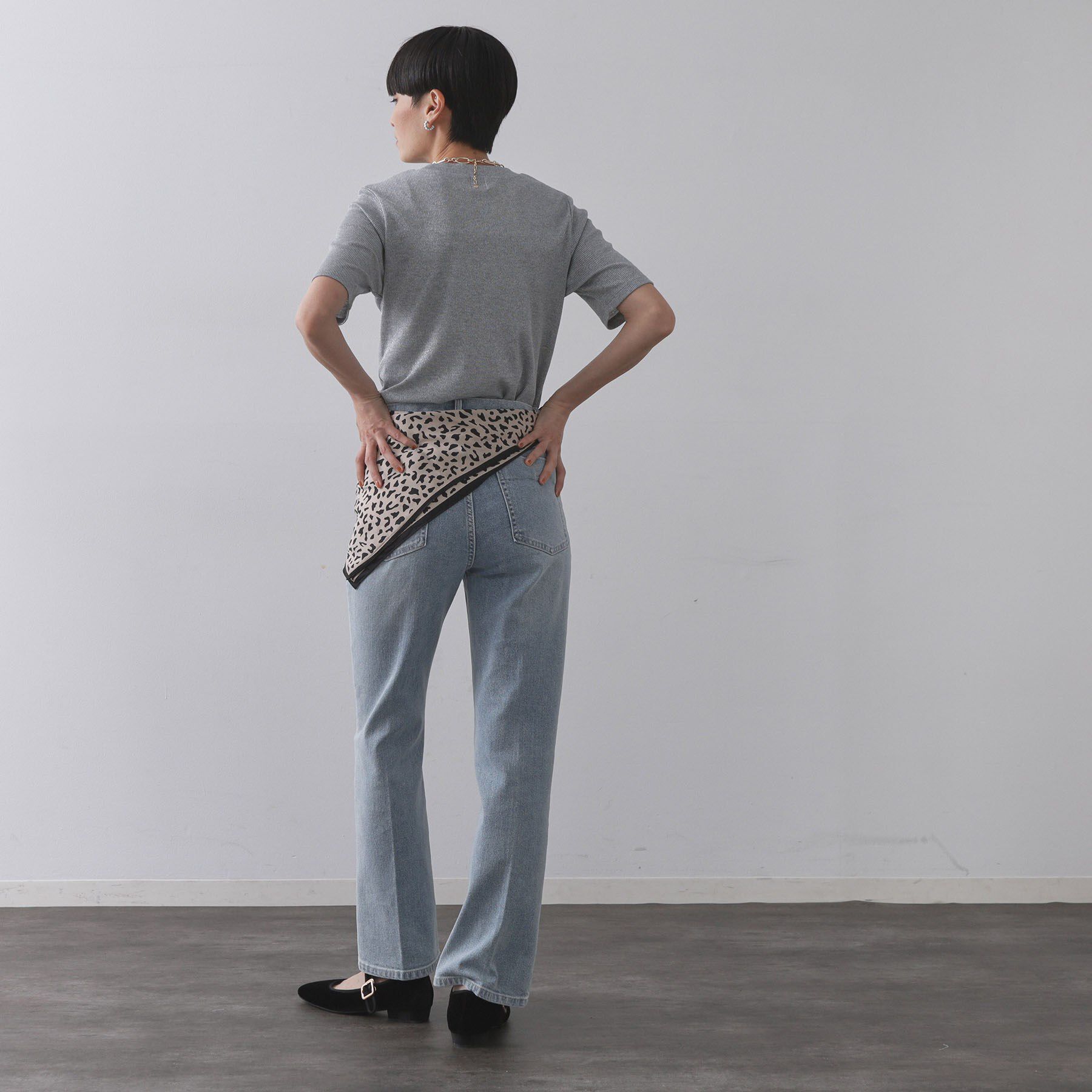 OPAQUE.CLIP「ラメリブカットソー【洗濯機洗い可】」|Tシャツ・カットソー|