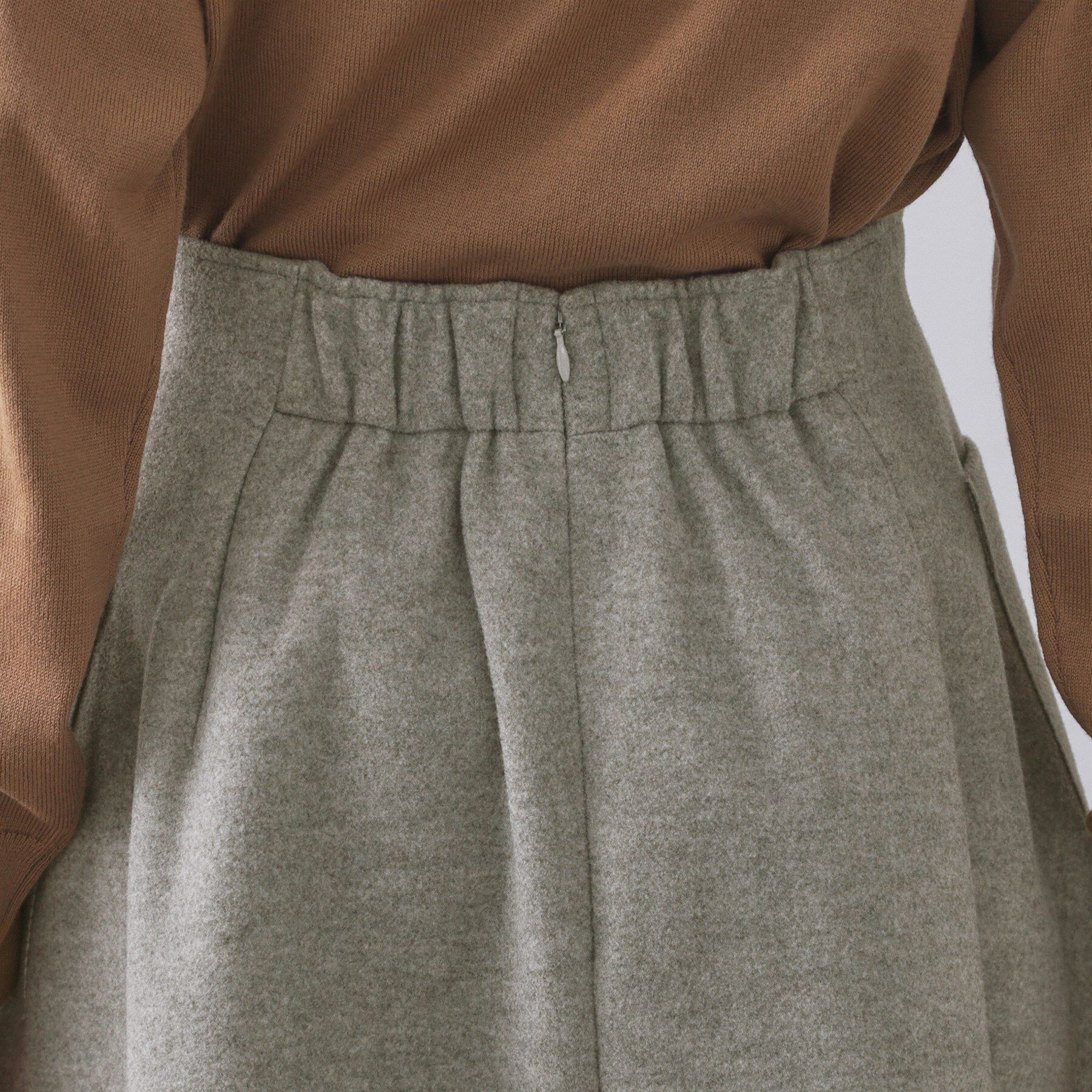 OPAQUE.CLIP「ウールライクフレアスカート【洗濯機OK】」|スカート|