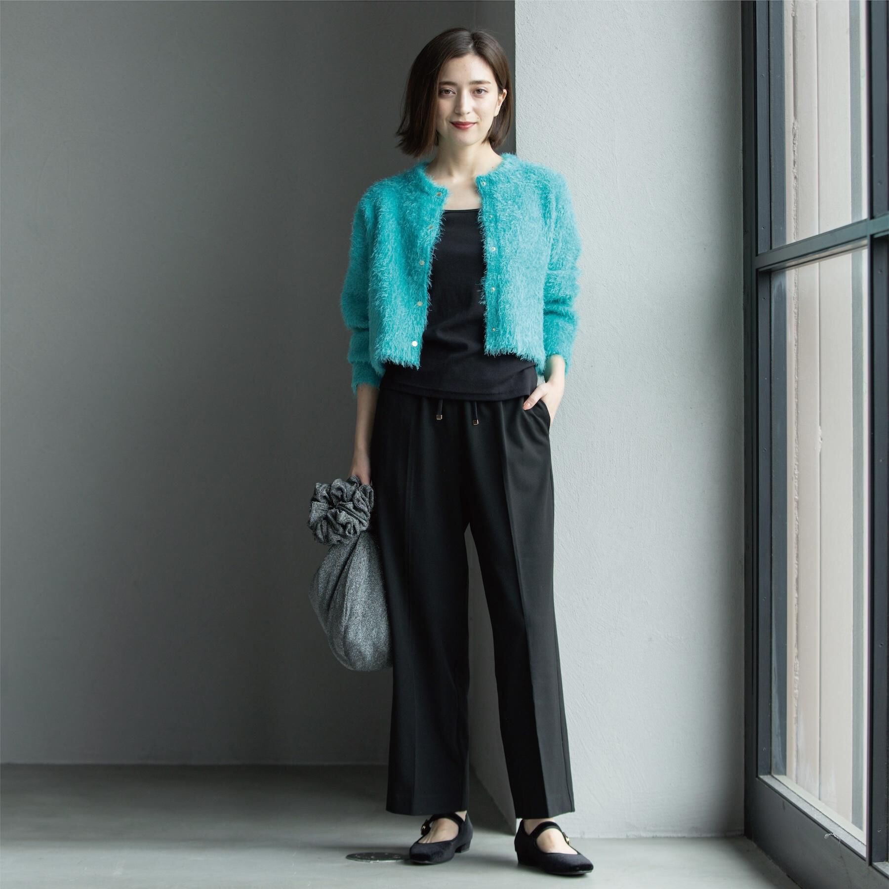 OPAQUE.CLIP「ウォームタッチ イージーワイドパンツ【洗濯機洗OK/ストレッチ】≪SS～LL≫」|その他|