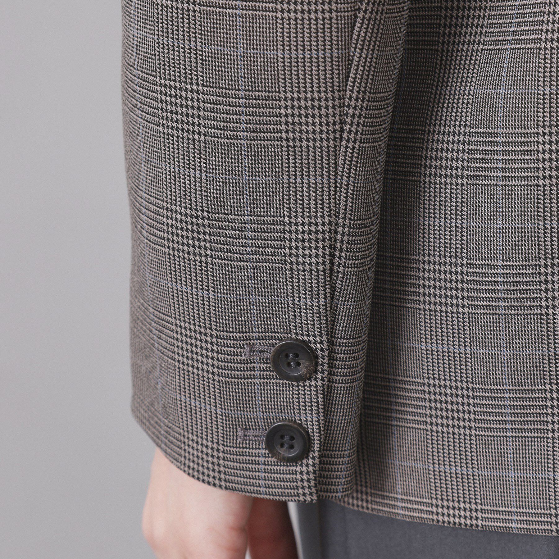 OPAQUE.CLIP「グレンチェックダブルジャケット/セットアップ対応可【洗える】」|テーラードジャケット|