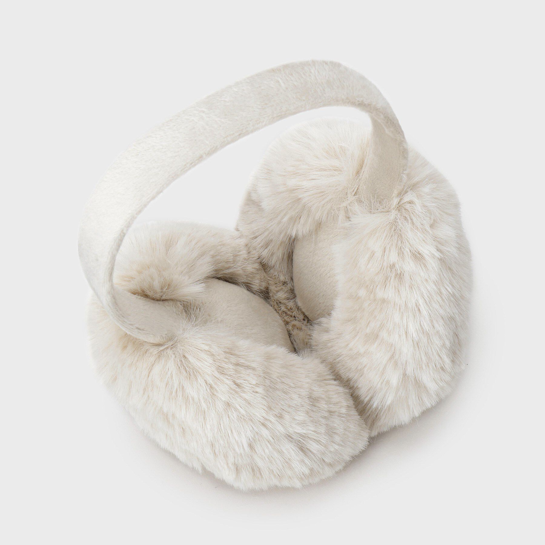 OPAQUE.CLIP「【折りたたみ可能】コンパクトフェイクファーイヤーマフラー」|イヤーマフ|