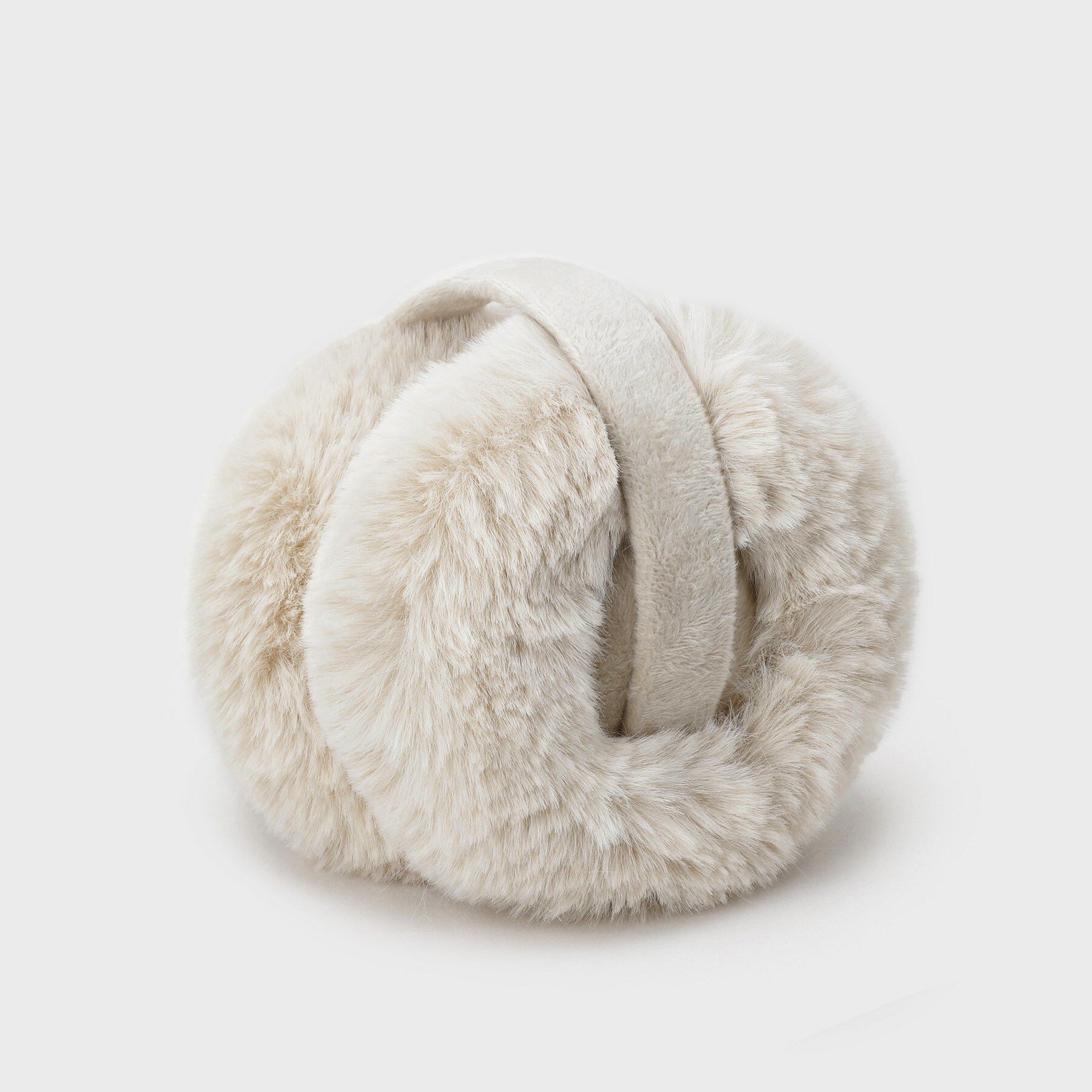 OPAQUE.CLIP「【折りたたみ可能】コンパクトフェイクファーイヤーマフラー」|イヤーマフ|