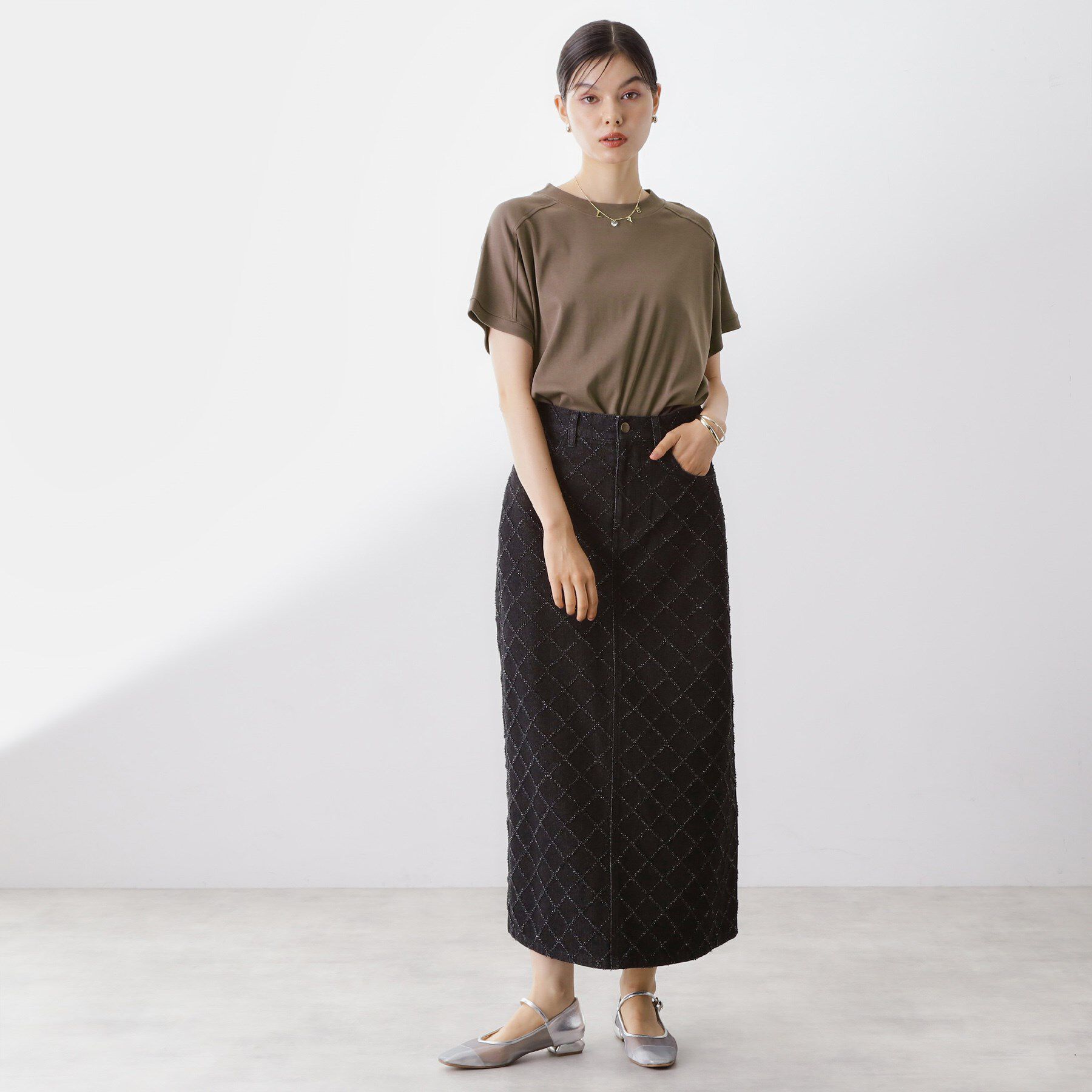 THE SHOP TK「【汗染み防止】ラグランスリーブTシャツ【洗濯機OK/UVケア】」|Tシャツ・カットソー|