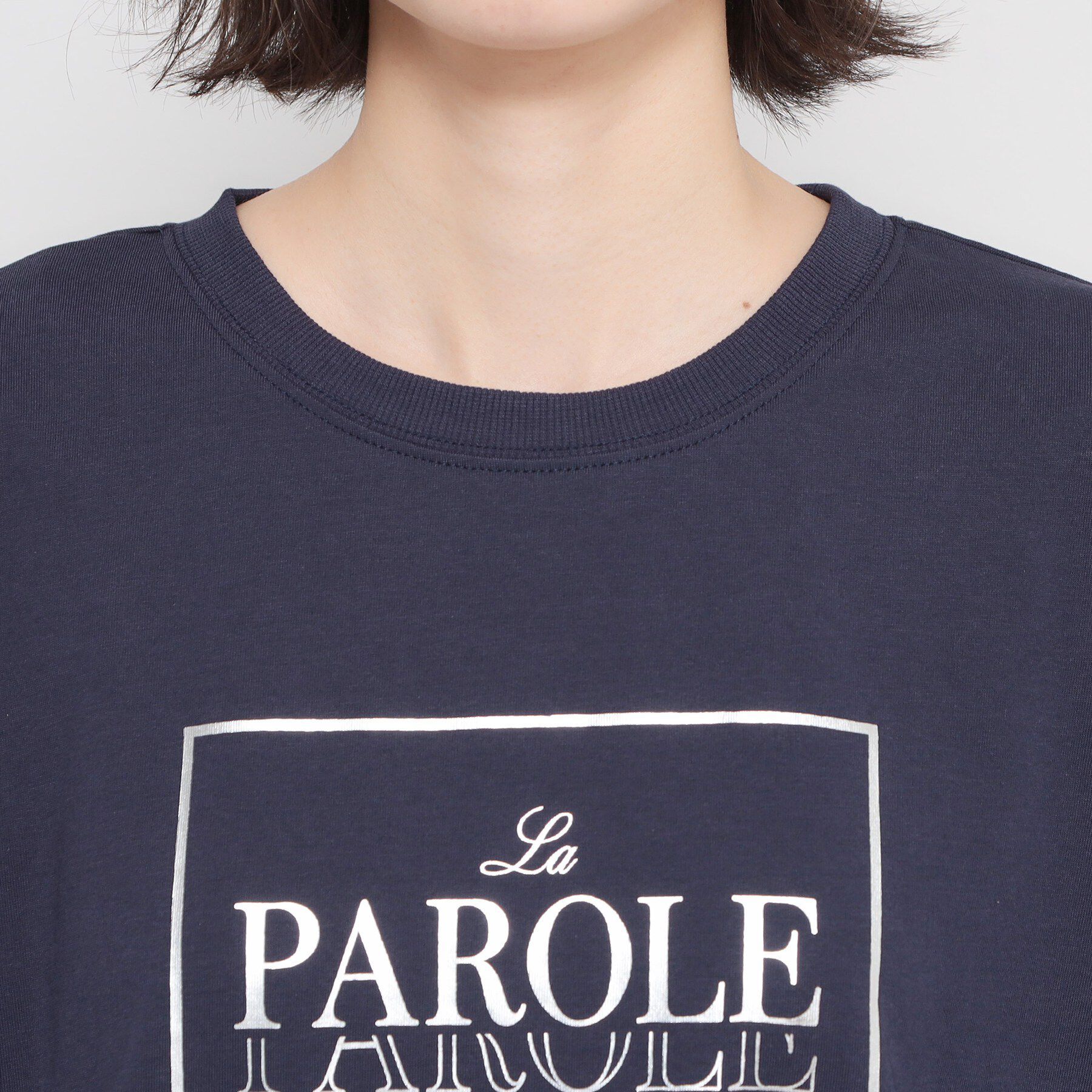 THE SHOP TK「ロゴ箔プリントロンTee」|Tシャツ・カットソー|