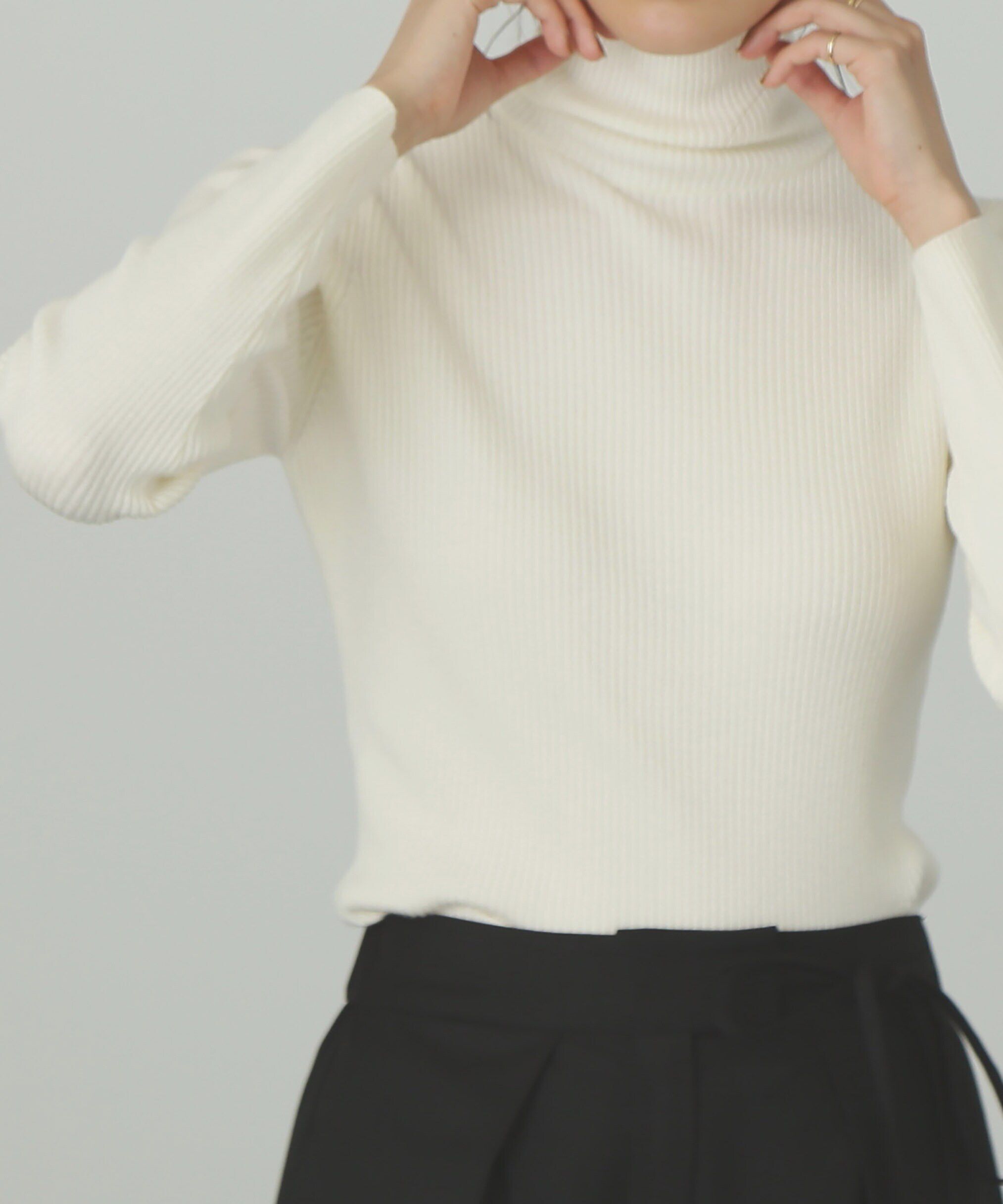  「タートルネックリブニット」|ニット・セーター|