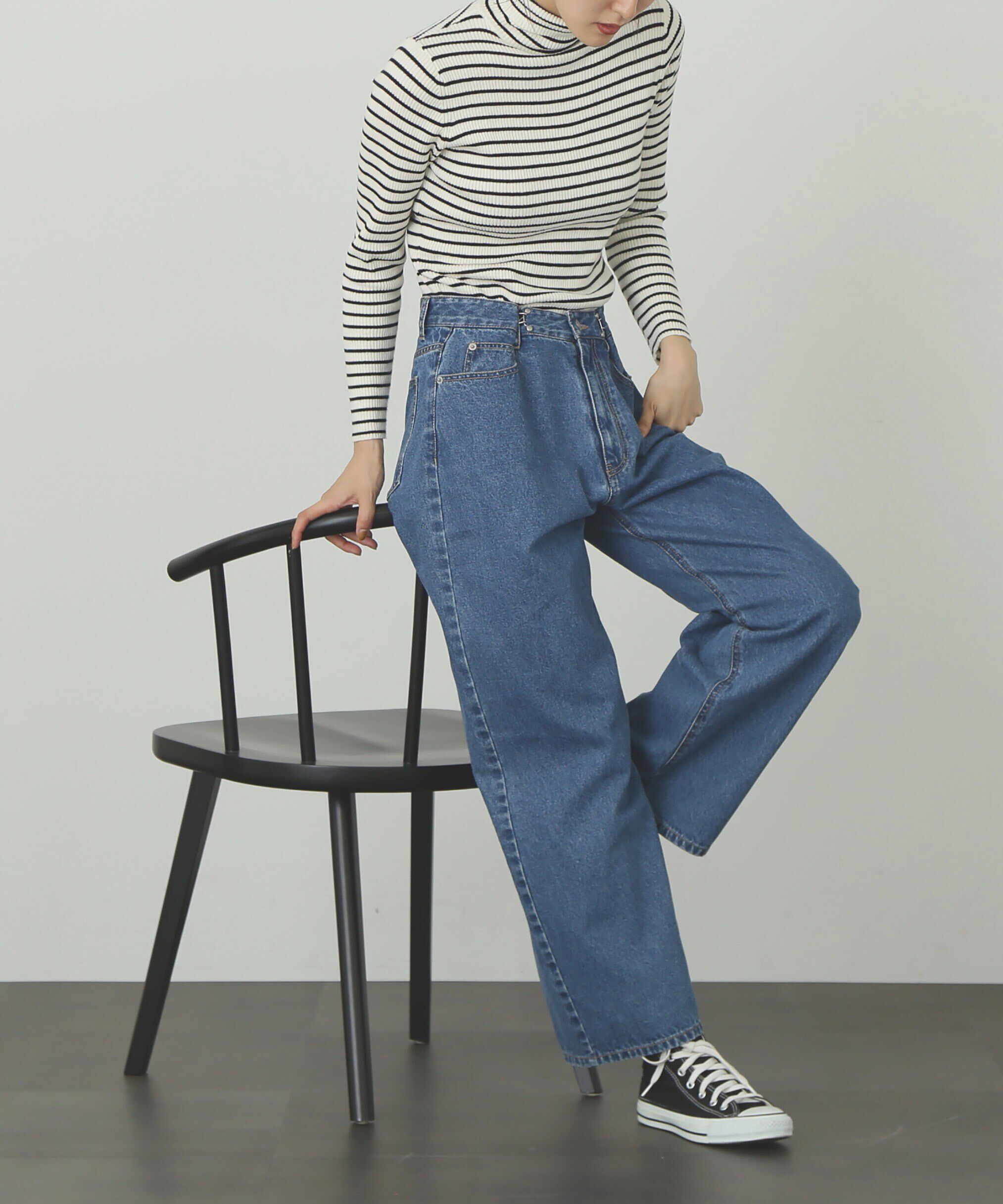  「タートルネックリブニット」|ニット・セーター|