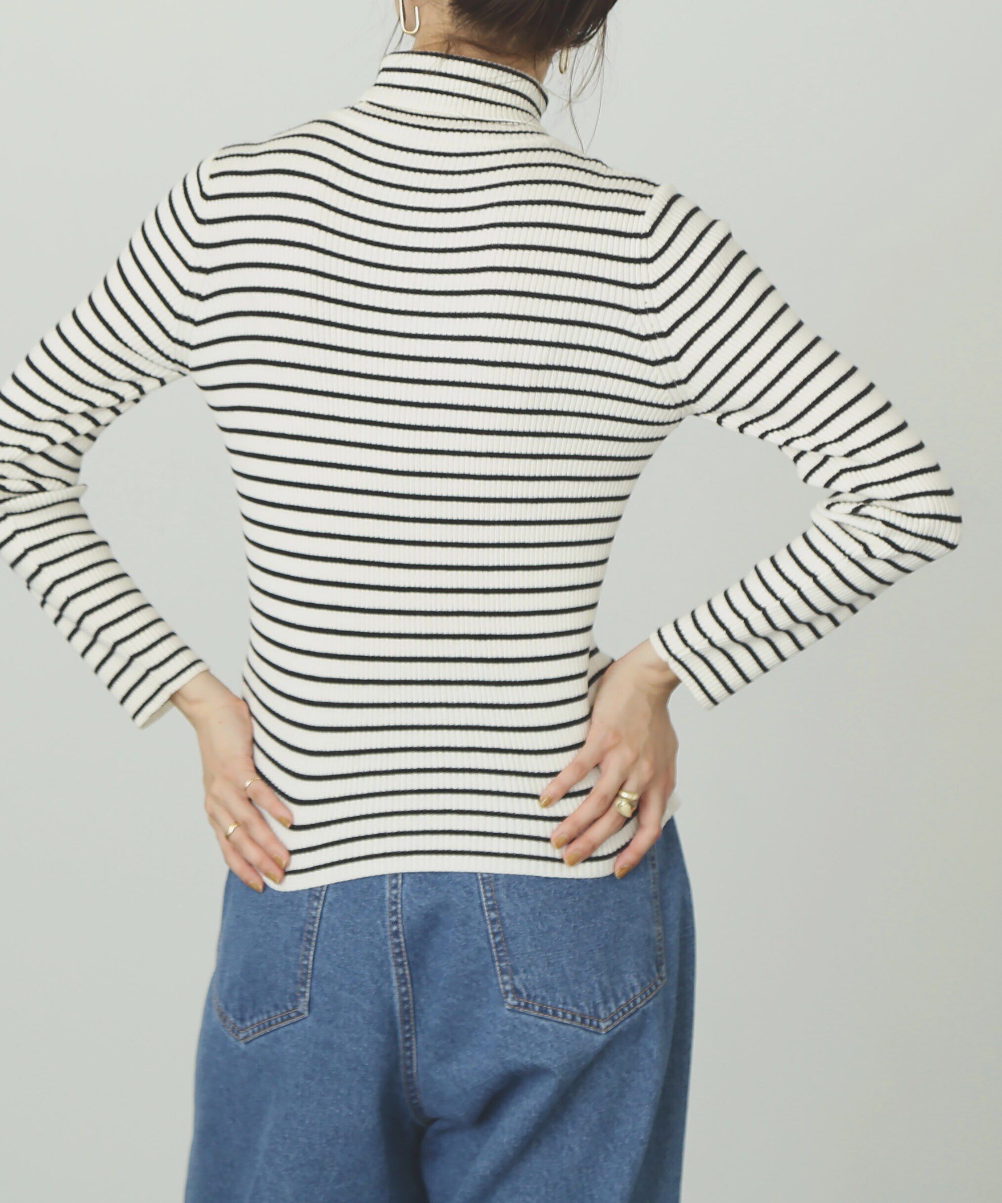  「タートルネックリブニット」|ニット・セーター|