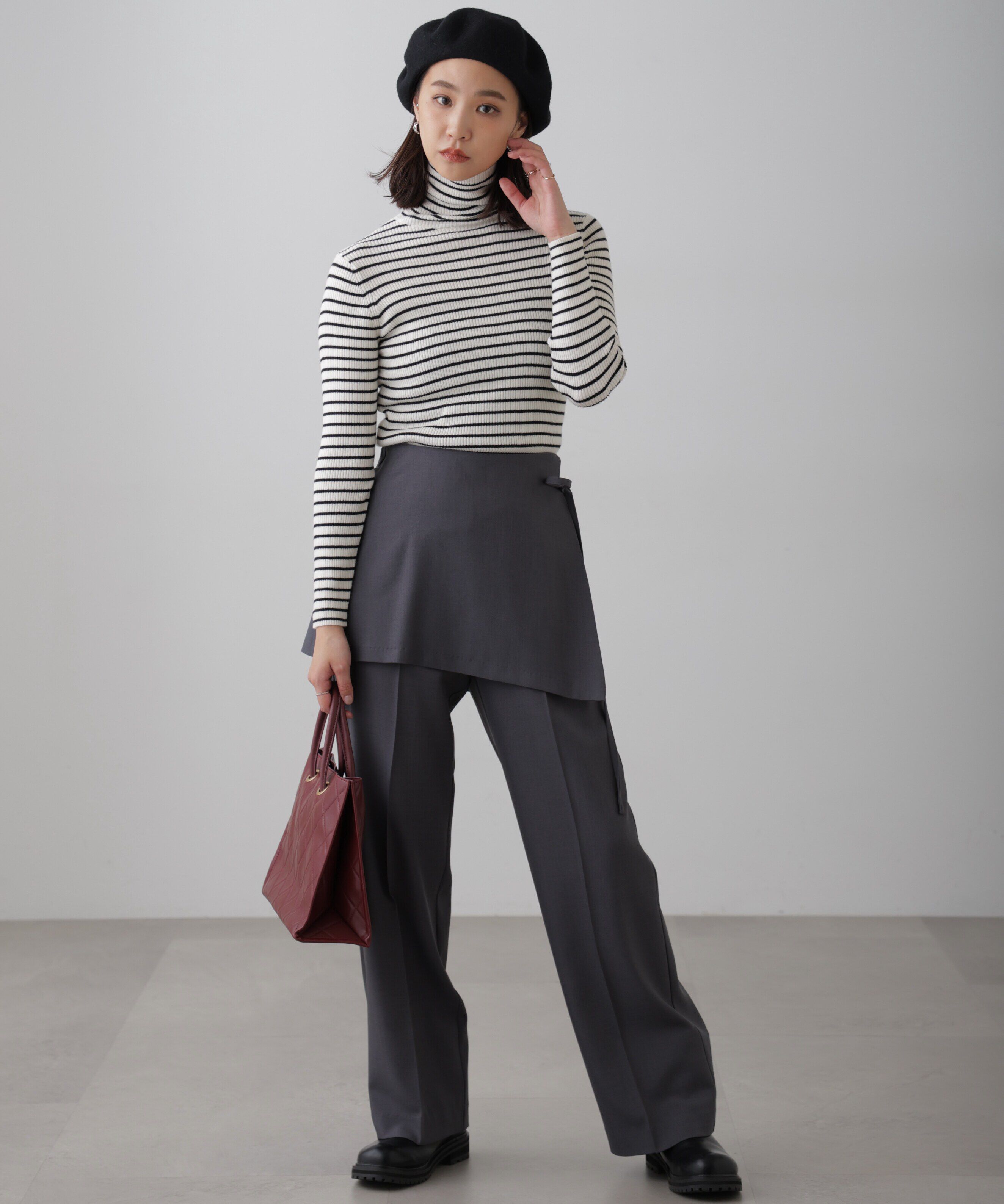  「タートルネックリブニット」|ニット・セーター|