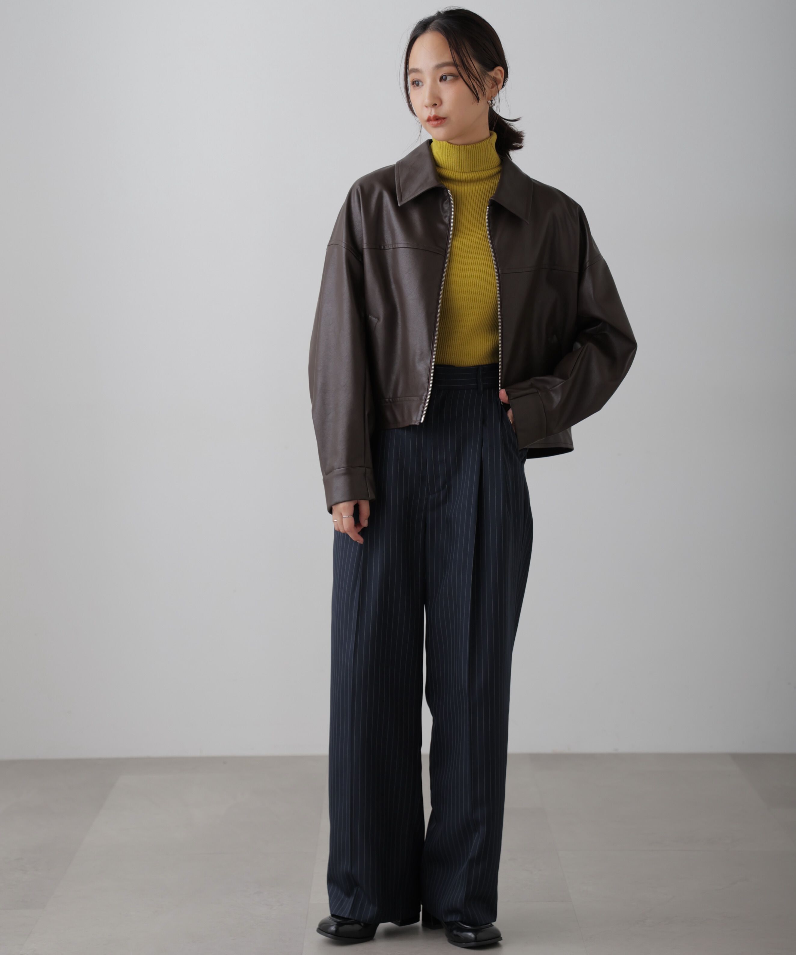  「タートルネックリブニット」|ニット・セーター|