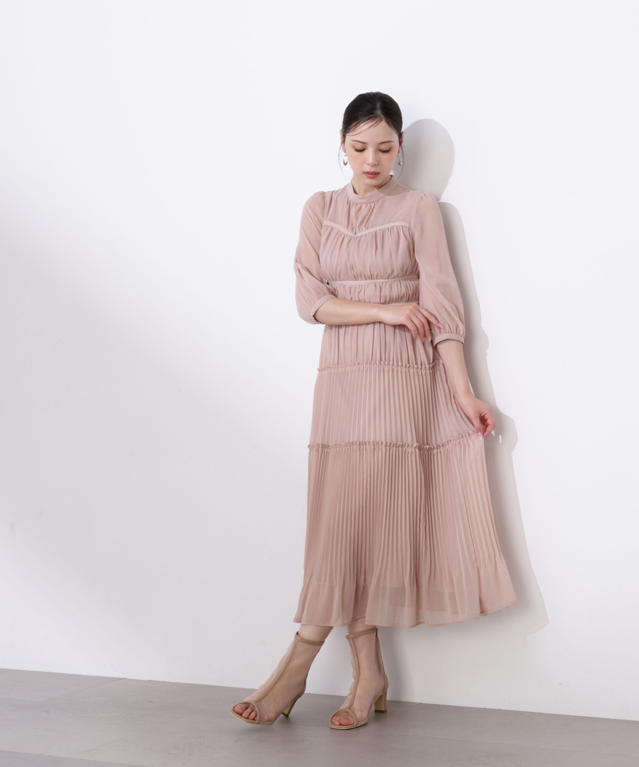 PROPORTION BODY DRESSING「＜L＞ピンタックロングワンピース　26SS」|ワンピース|