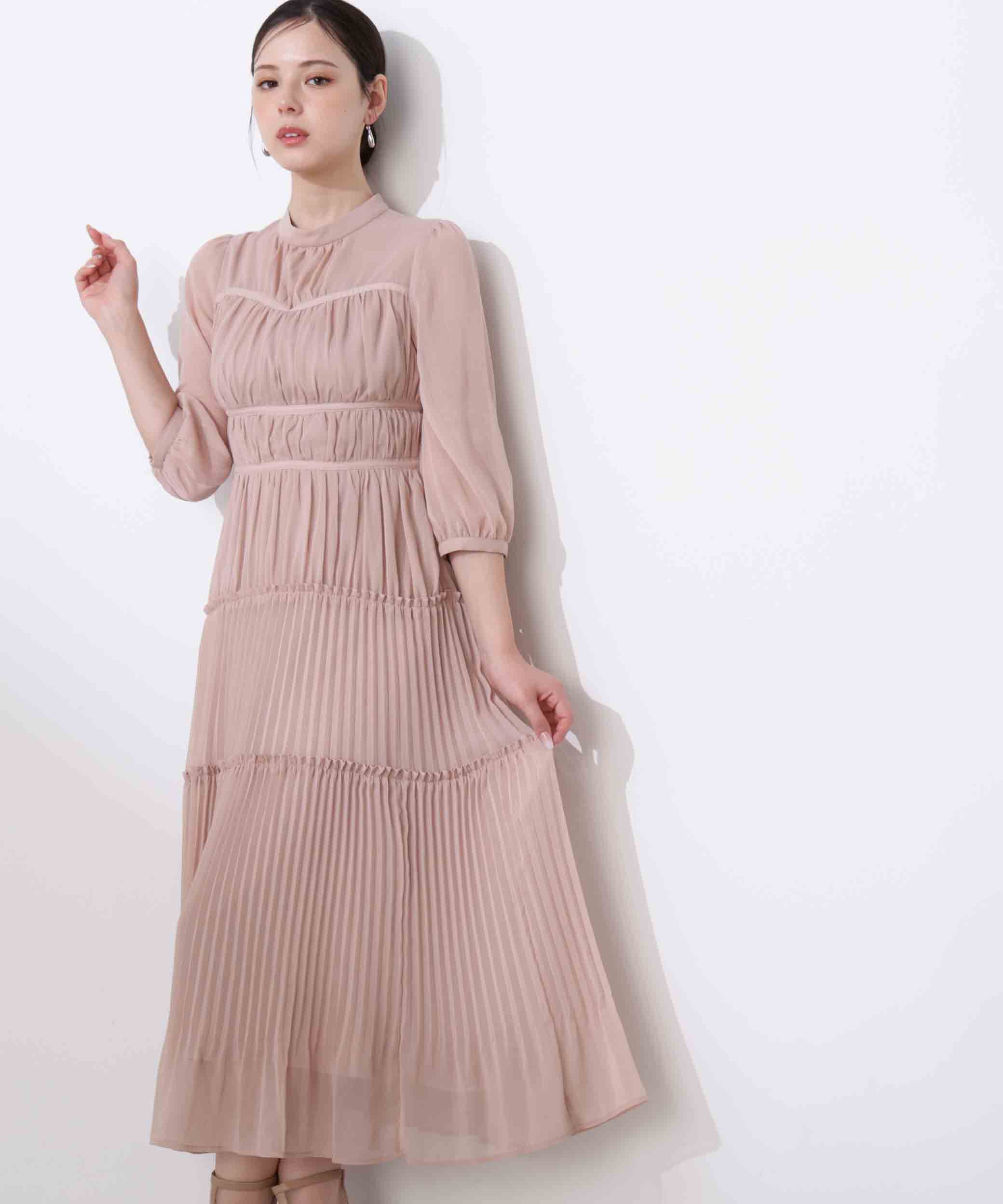 PROPORTION BODY DRESSING「＜L＞ピンタックロングワンピース　26SS」|ワンピース|