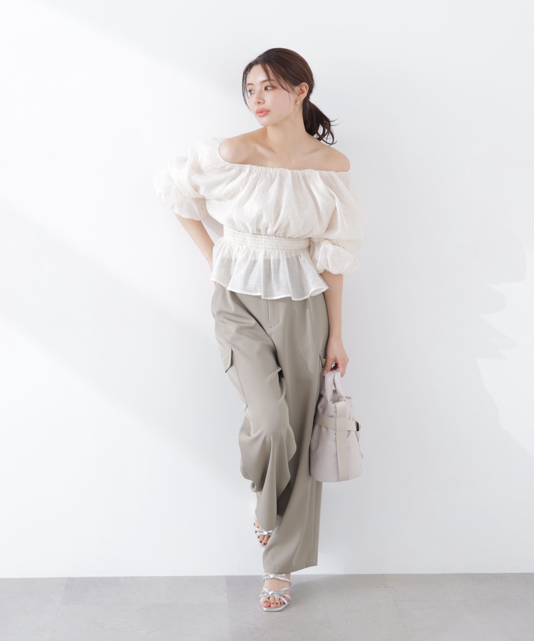 PROPORTION BODY DRESSING「2wayオフショルフィッシュテールブラウス　26SS」|シャツ・ブラウス|