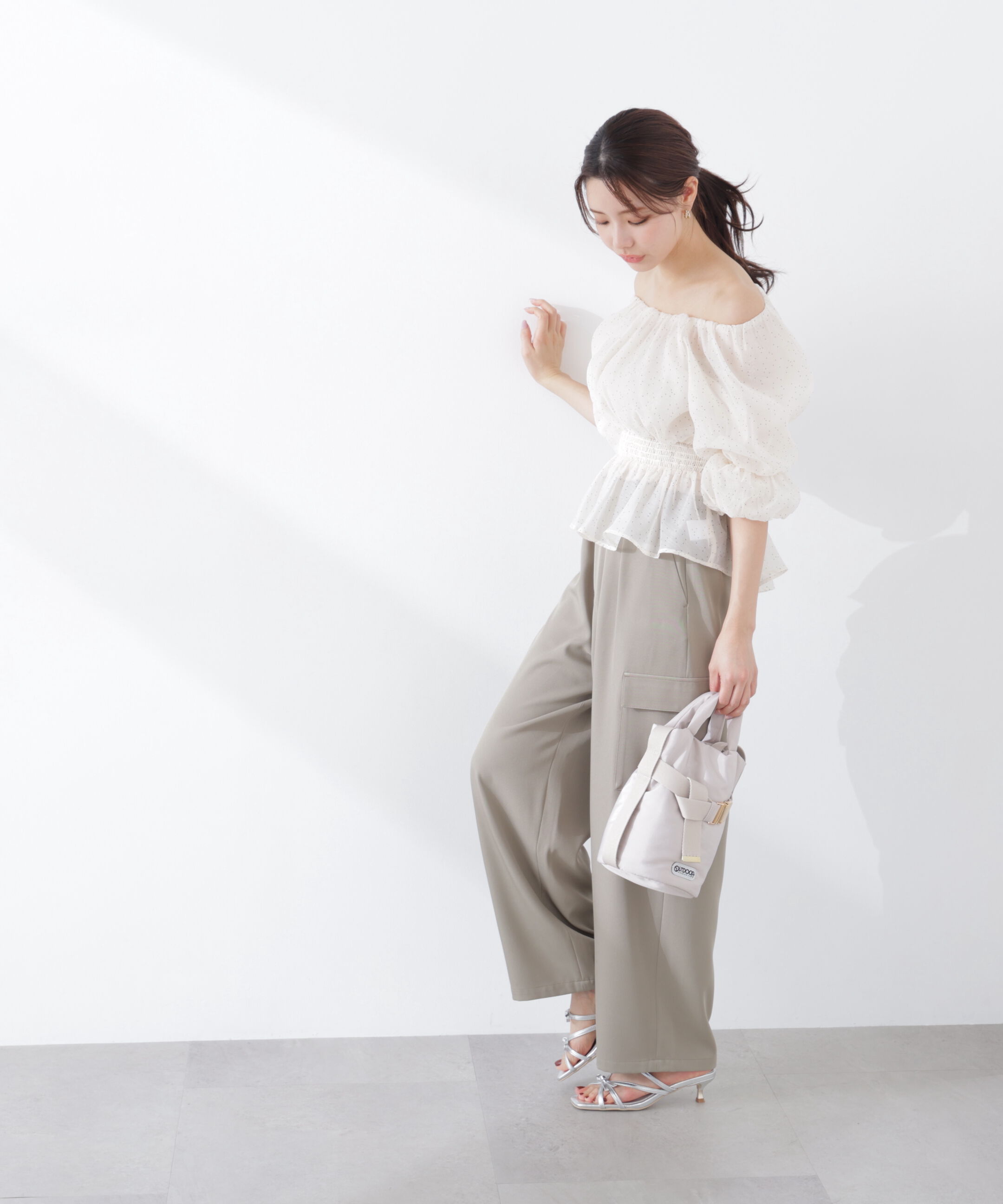 PROPORTION BODY DRESSING「2wayオフショルフィッシュテールブラウス　26SS」|シャツ・ブラウス|