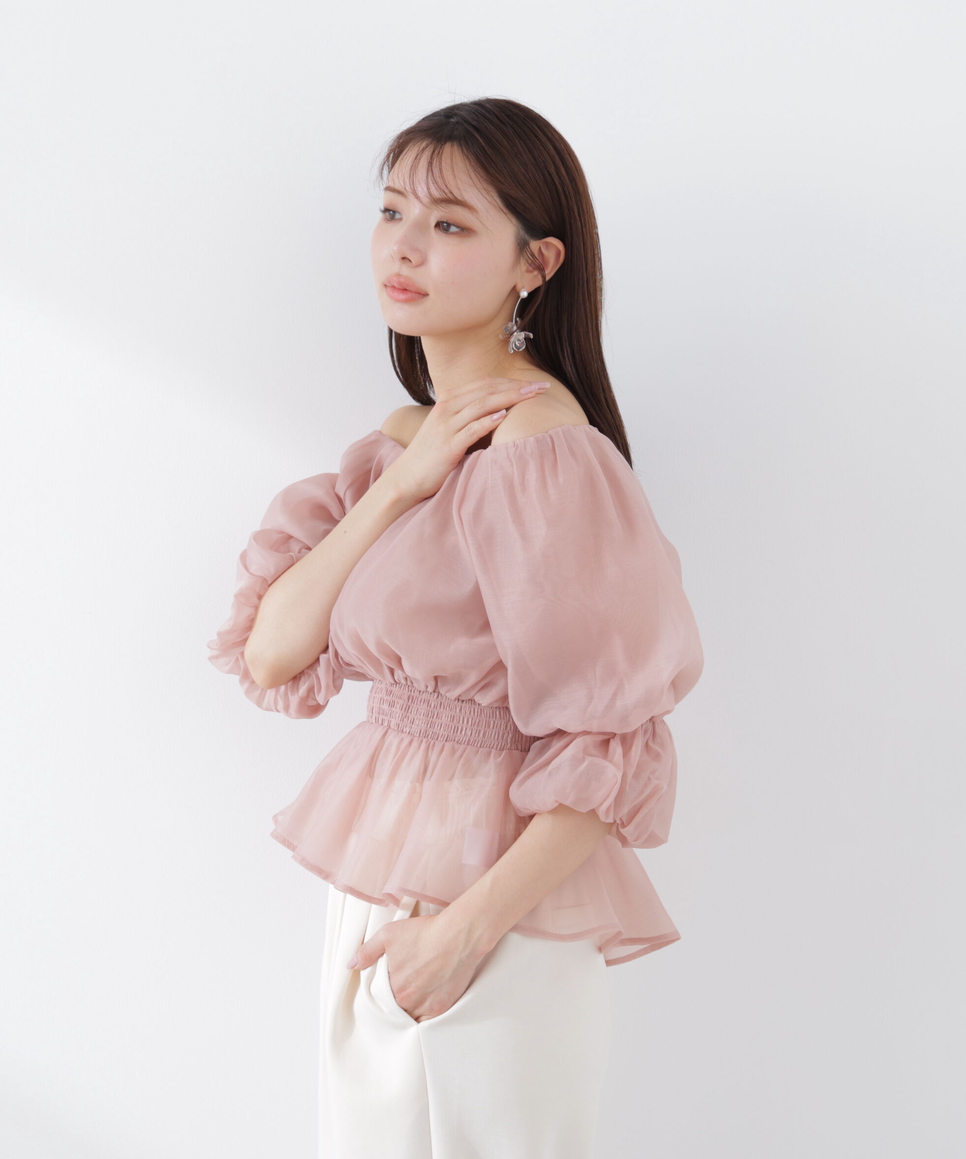 PROPORTION BODY DRESSING「2wayオフショルフィッシュテールブラウス　26SS」|シャツ・ブラウス|