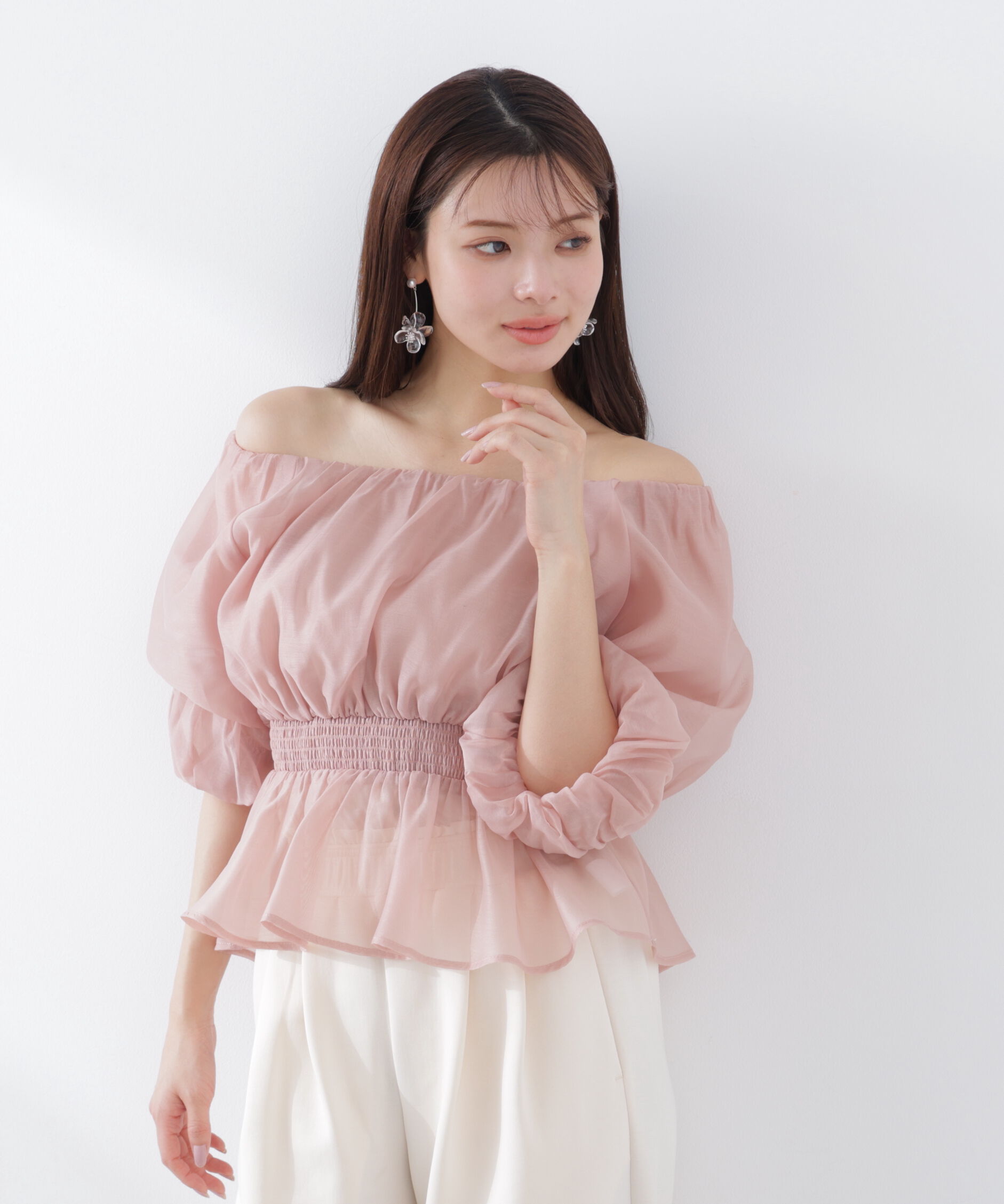 PROPORTION BODY DRESSING「2wayオフショルフィッシュテールブラウス　26SS」|シャツ・ブラウス|