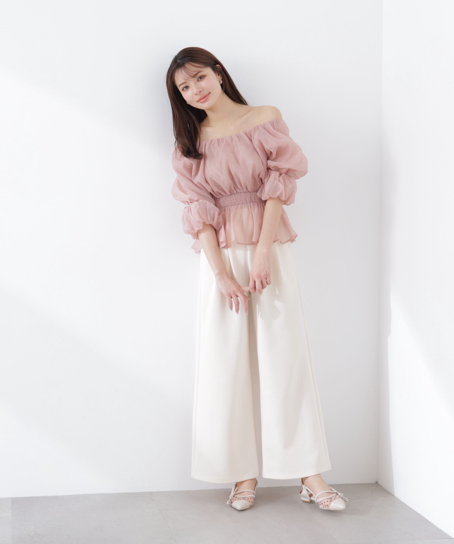 PROPORTION BODY DRESSING「2wayオフショルフィッシュテールブラウス　26SS」|シャツ・ブラウス|