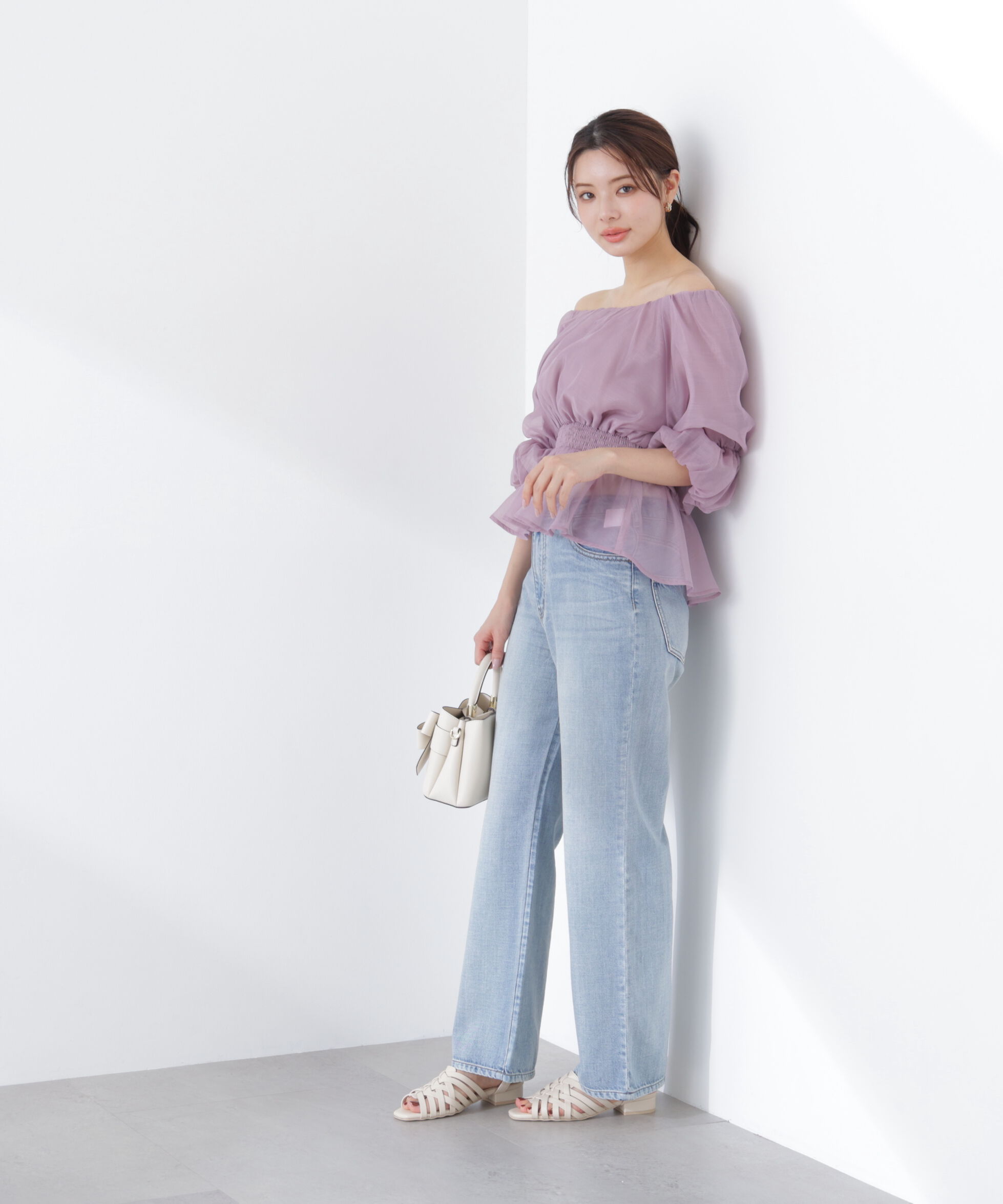 PROPORTION BODY DRESSING「2wayオフショルフィッシュテールブラウス　26SS」|シャツ・ブラウス|