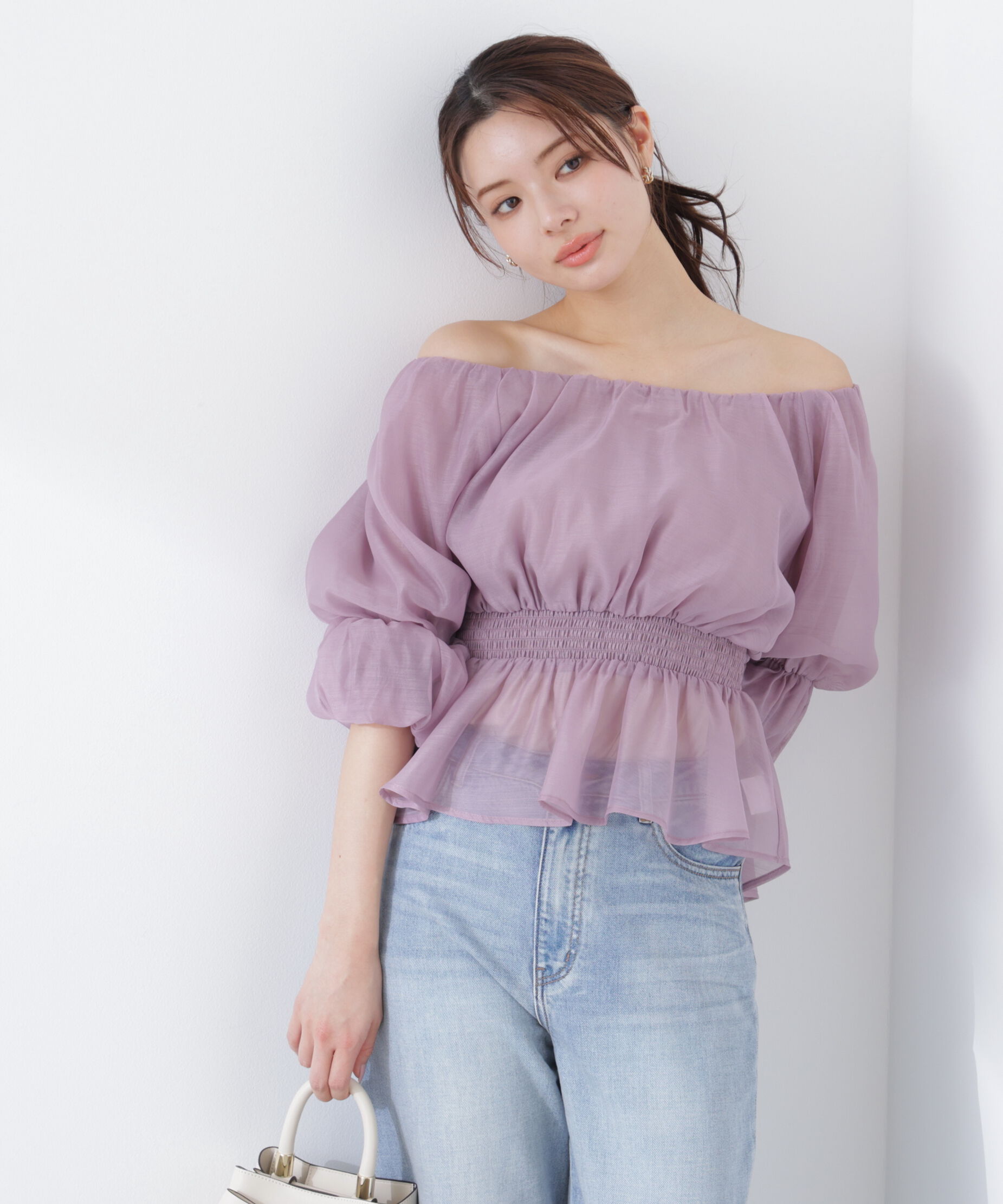 PROPORTION BODY DRESSING「2wayオフショルフィッシュテールブラウス　26SS」|シャツ・ブラウス|