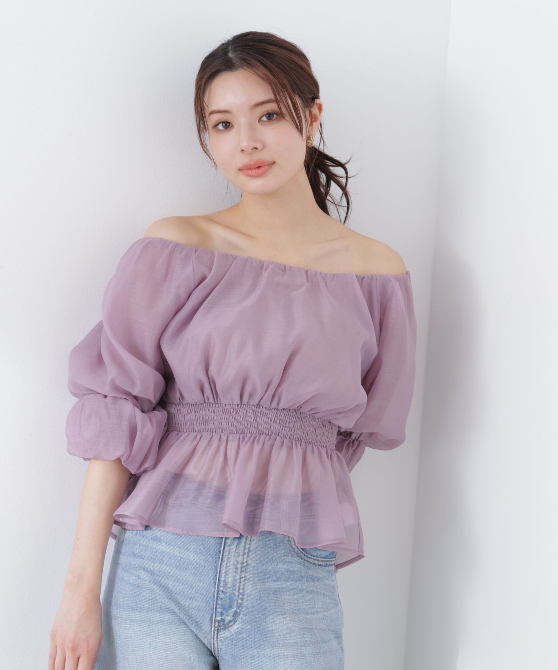 PROPORTION BODY DRESSING「2wayオフショルフィッシュテールブラウス　26SS」|シャツ・ブラウス|