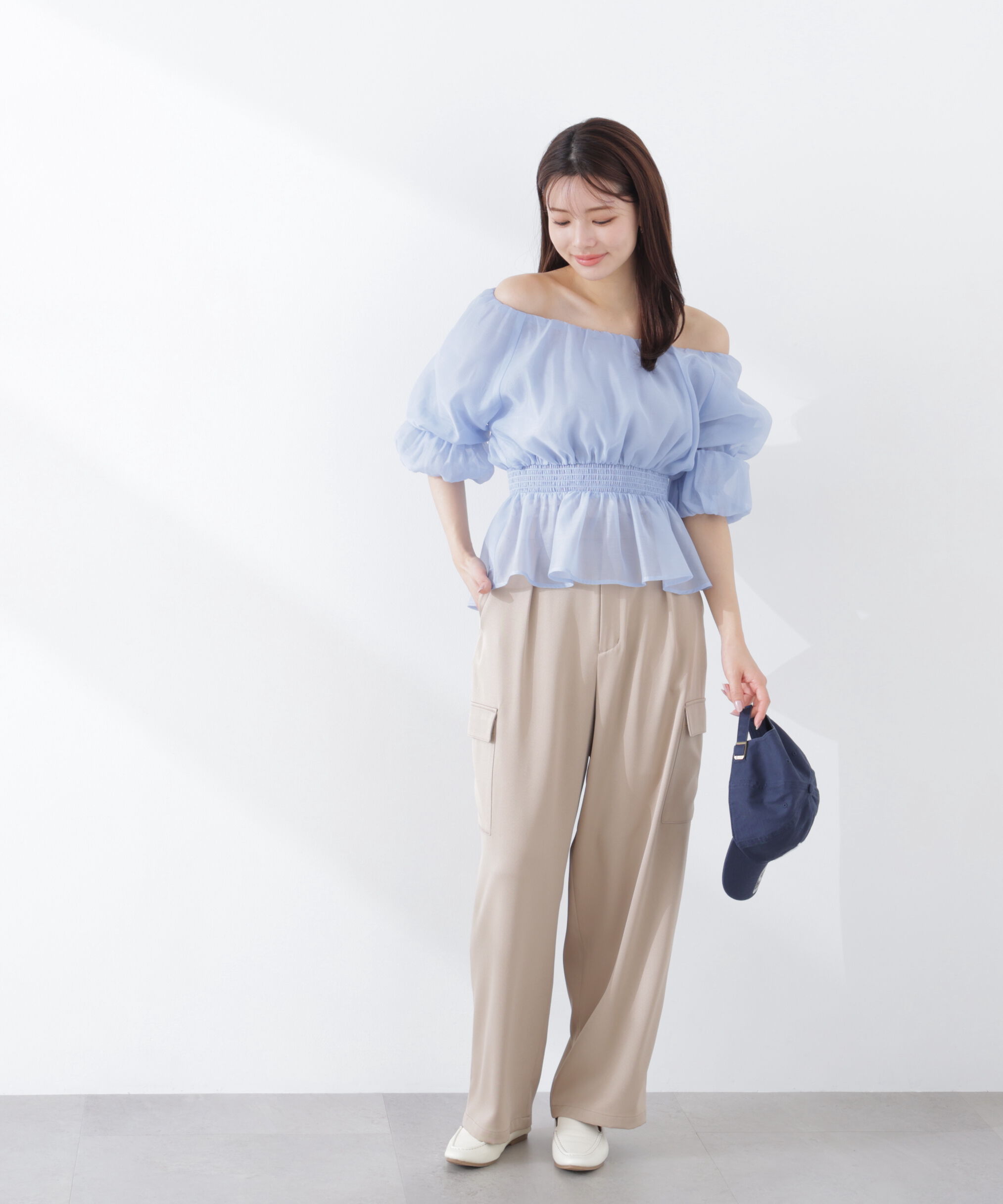 PROPORTION BODY DRESSING「2wayオフショルフィッシュテールブラウス　26SS」|シャツ・ブラウス|