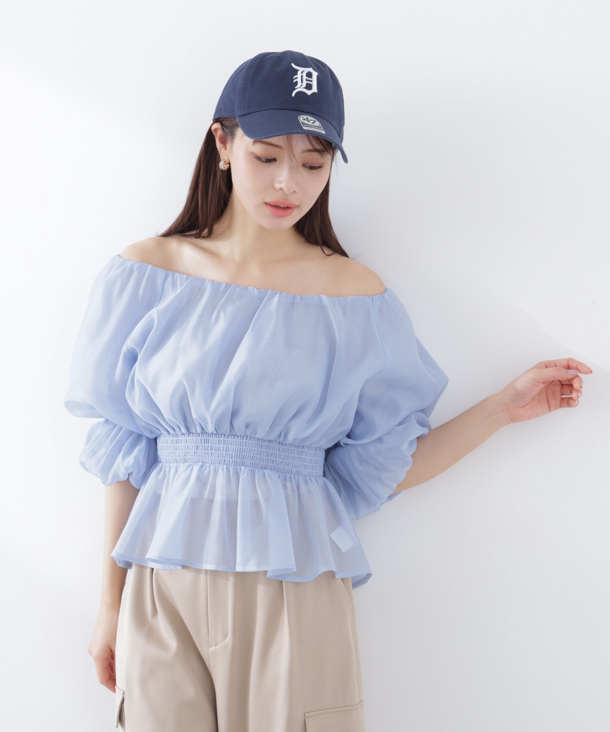 PROPORTION BODY DRESSING「2wayオフショルフィッシュテールブラウス　26SS」|シャツ・ブラウス|