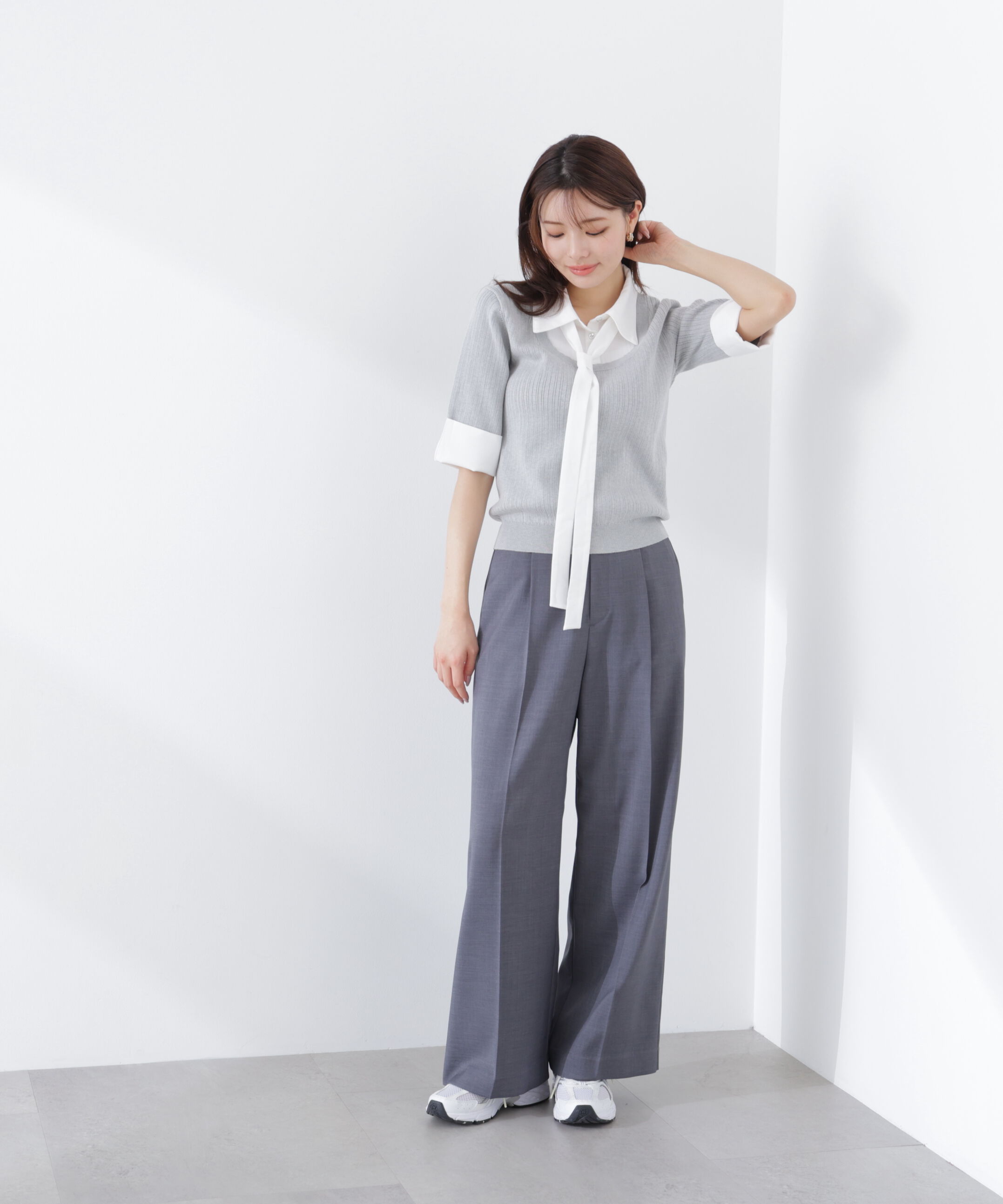 PROPORTION BODY DRESSING「＜ウォッシャブル＞ベルト付きタックワイドパンツ　26SS」|その他|