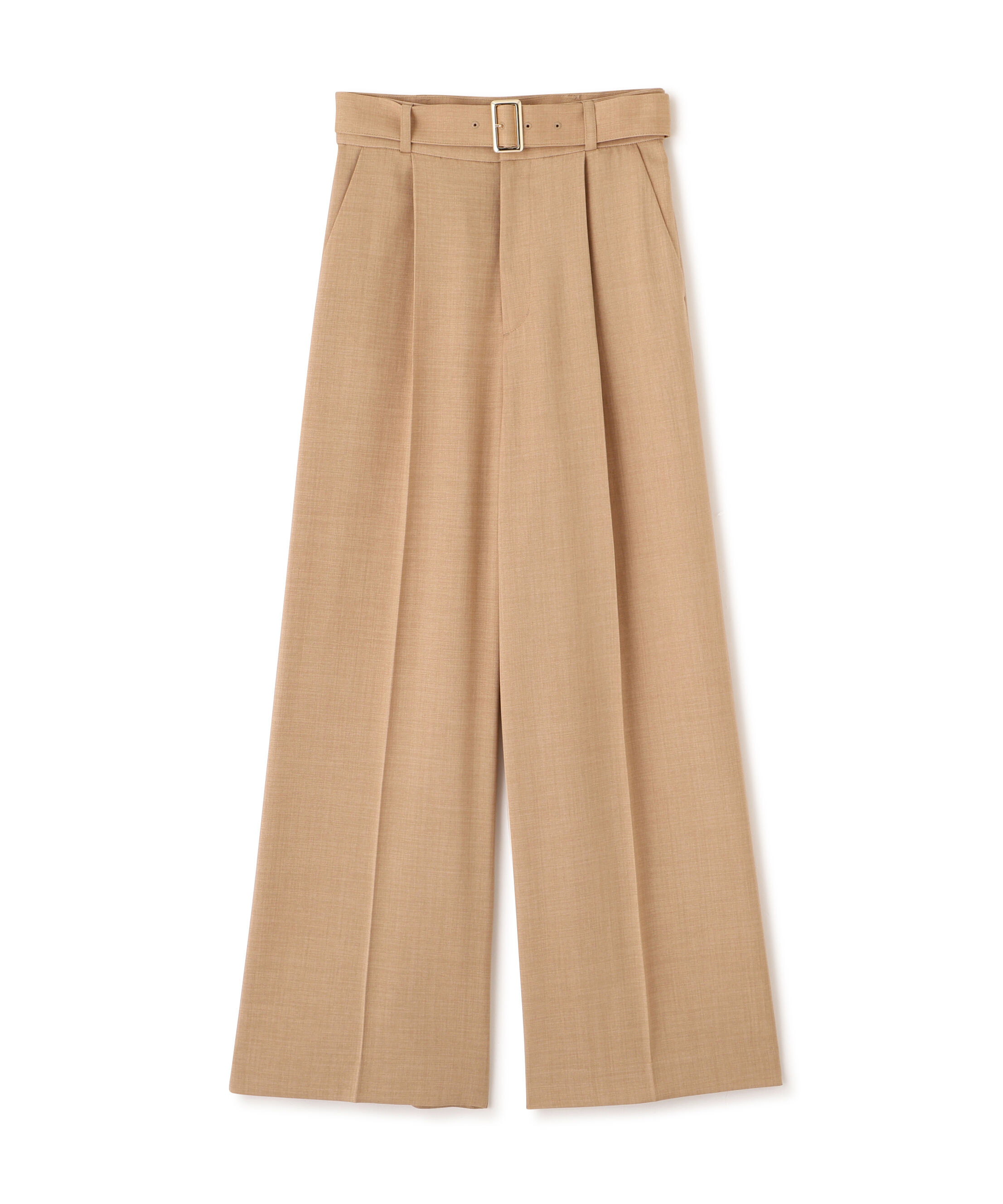 PROPORTION BODY DRESSING「＜ウォッシャブル＞ベルト付きタックワイドパンツ　26SS」|その他|