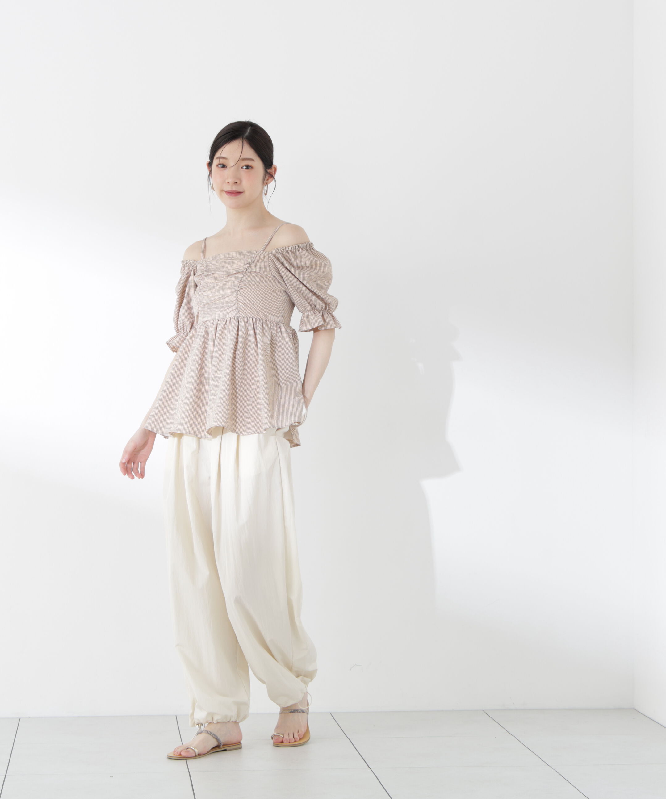 PROPORTION BODY DRESSING「〈a/mie〉ナイロンタックパンツ 26SS」|その他|