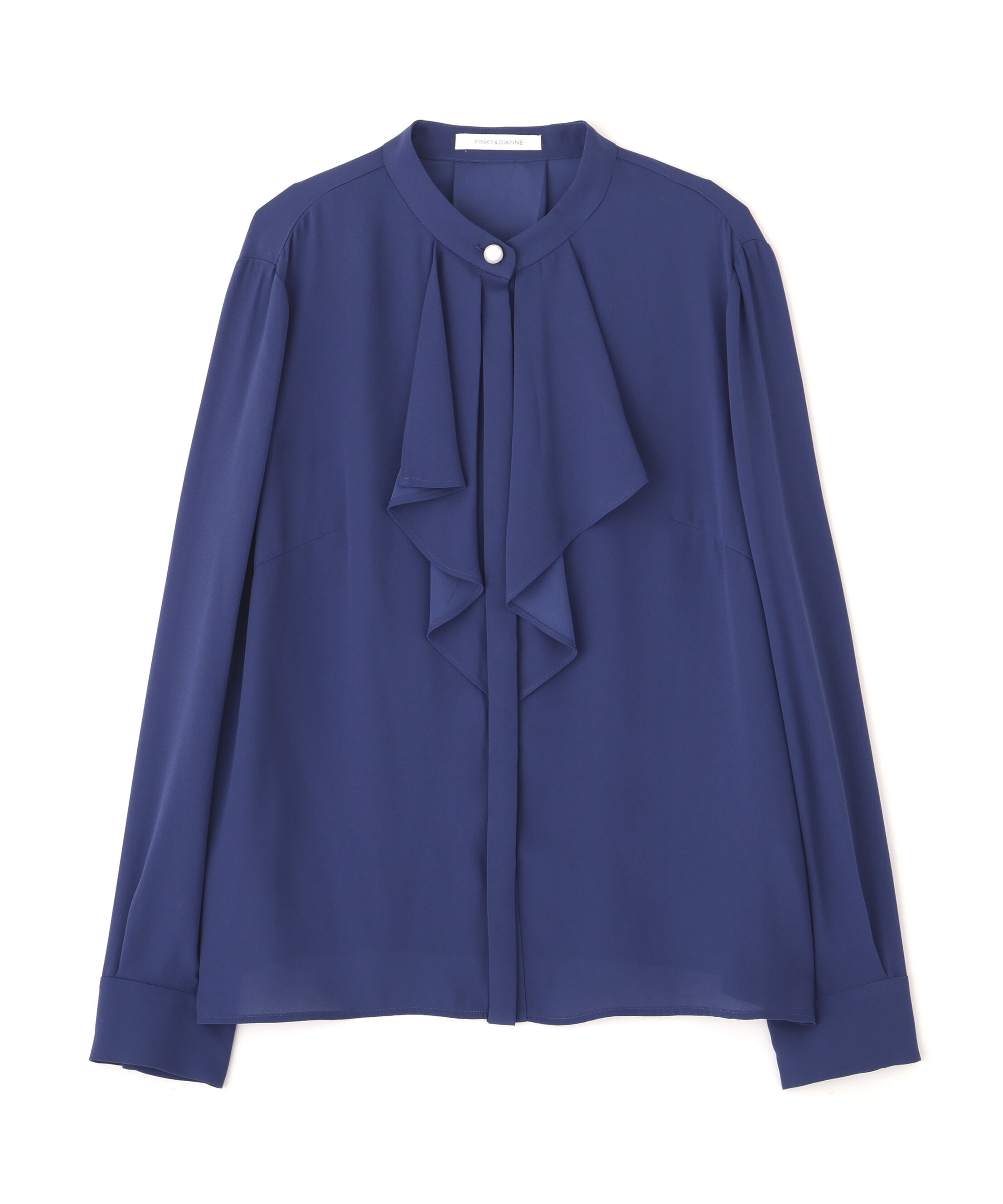  「◆フロントラッフルパール釦ブラウス」|シャツ・ブラウス|