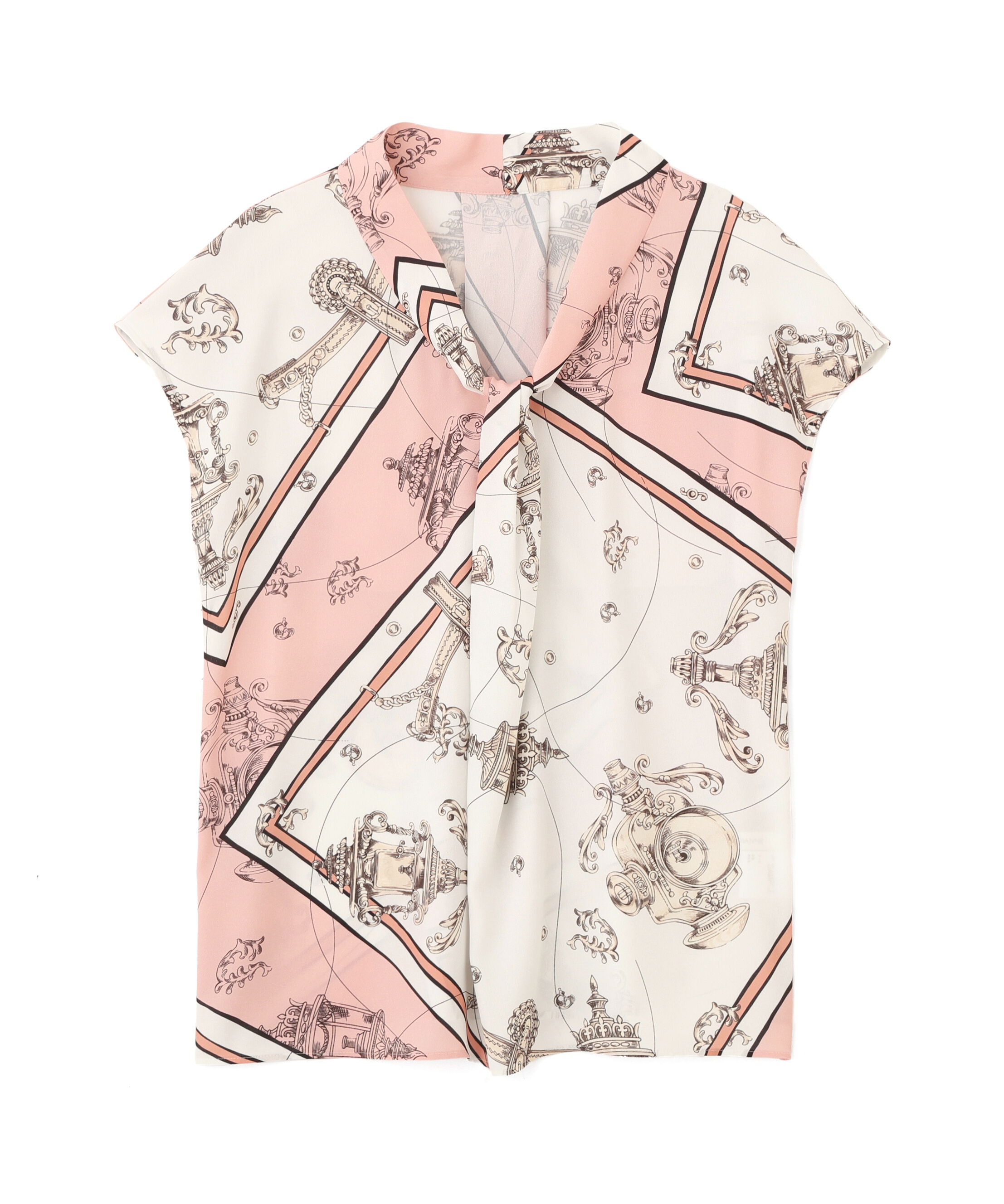  「<追加生産予約>バロックスカーフプリントブラウス」|シャツ・ブラウス|