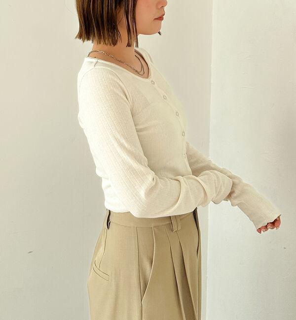 archives「針抜きカットカーディガン」|Tシャツ・カットソー|