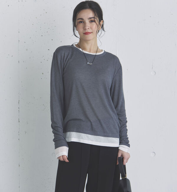 Doux archives「レイヤード風ロンＴｅｅ」|Tシャツ・カットソー|