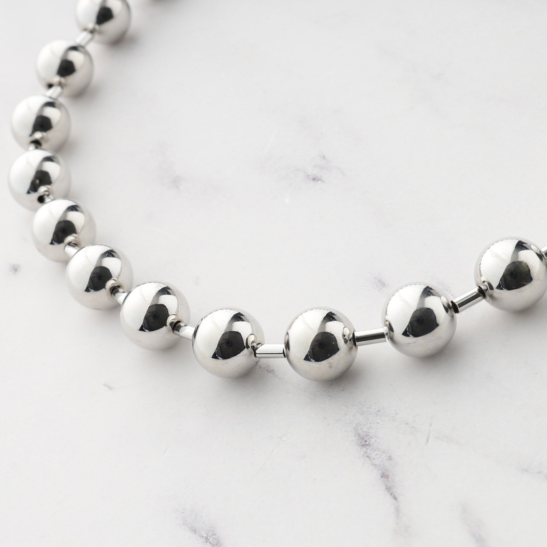 SHOO･LA･RUE「ビッグボールチェーンネックレス」|ネックレス|