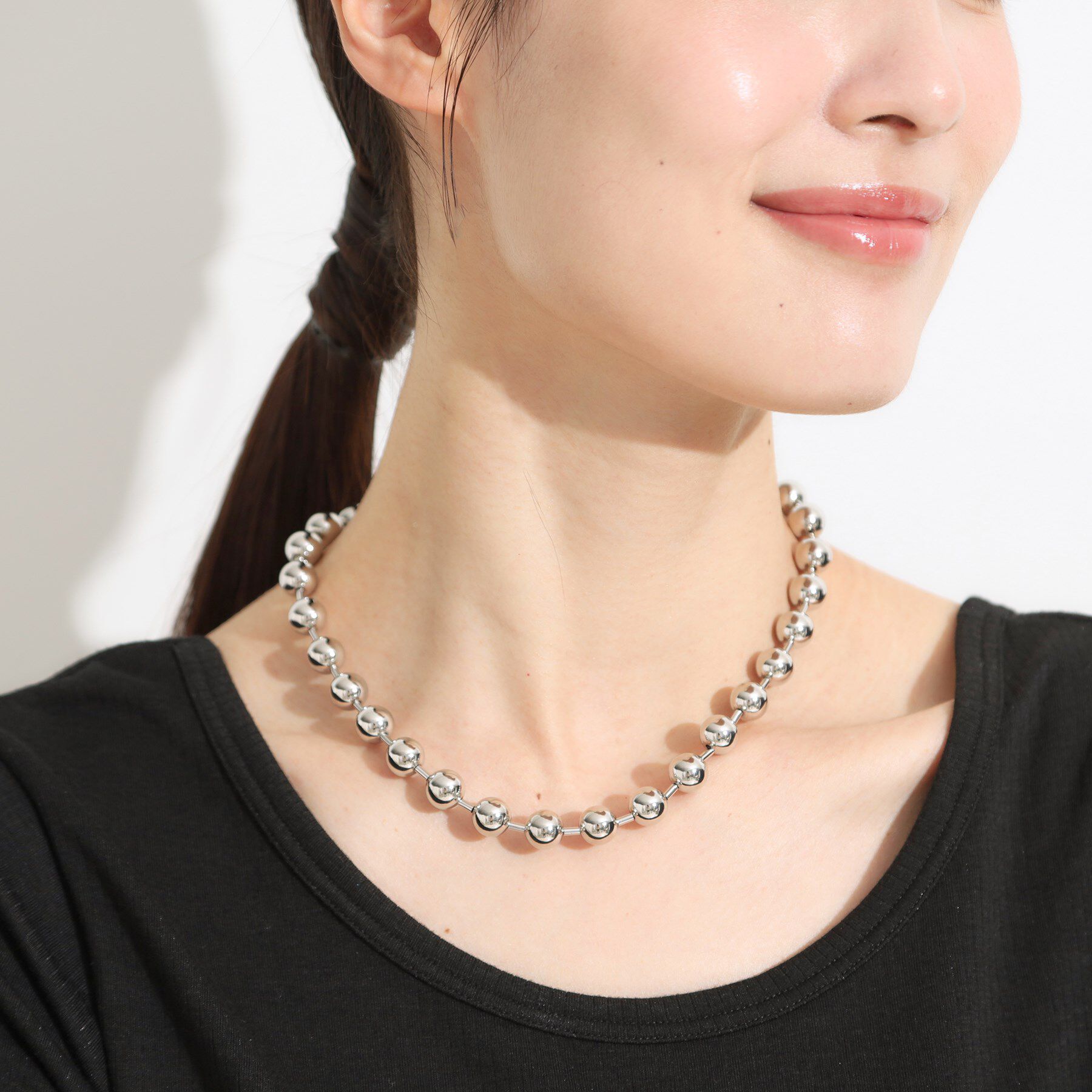 SHOO･LA･RUE「ビッグボールチェーンネックレス」|ネックレス|