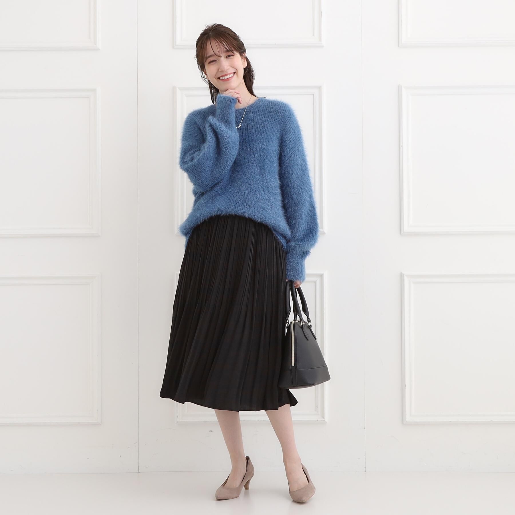 SHOO･LA･RUE「【洗濯機可/着丈選べる】オンにもオフにも 軽やかプリーツスカート」|スカート|