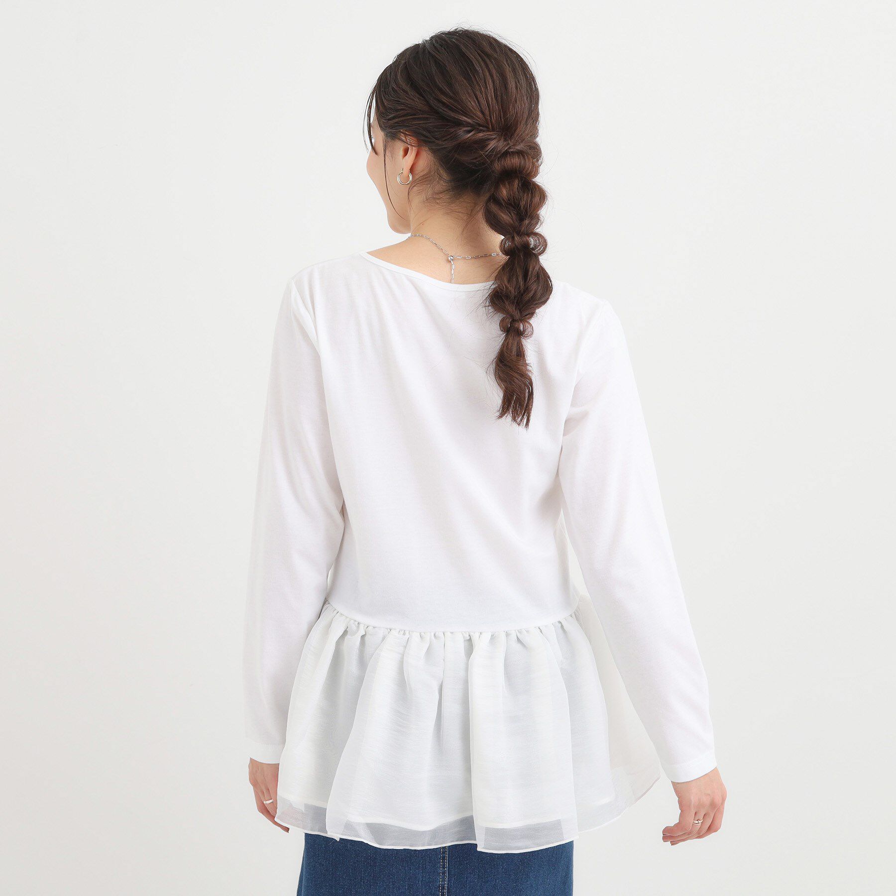 SHOO･LA･RUE「裾フリルレイヤードトップス」|Tシャツ・カットソー|