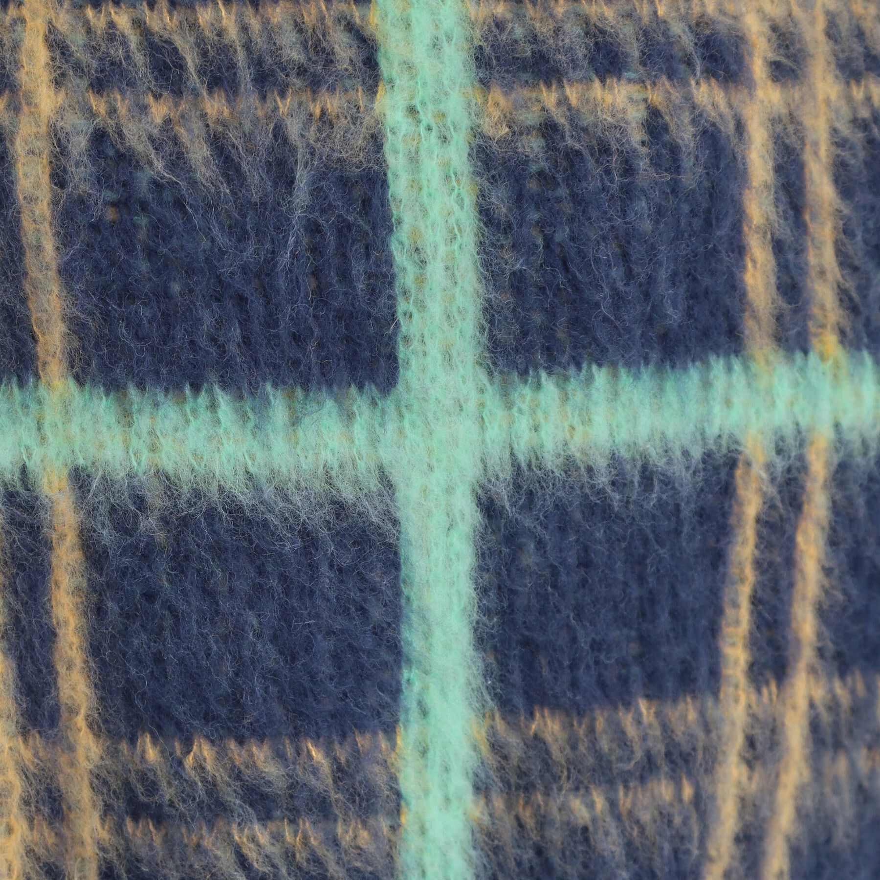 SHOO･LA･RUE「【S-LL】女性らしさ漂う ふわふわチェック柄ニット」|ニット・セーター|